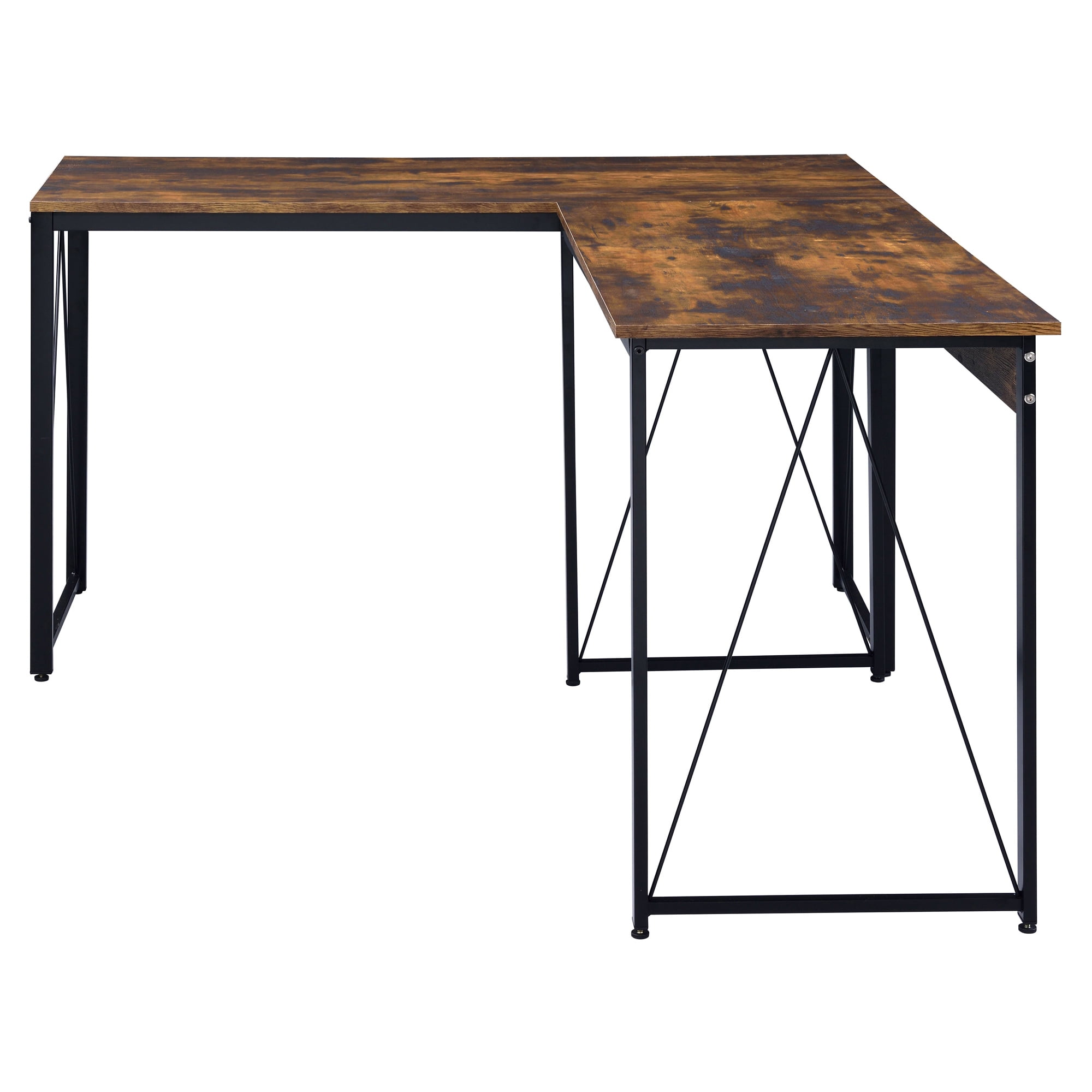 ACME Zaidin Writing Desk in Weathered Oak and Black - Image 6