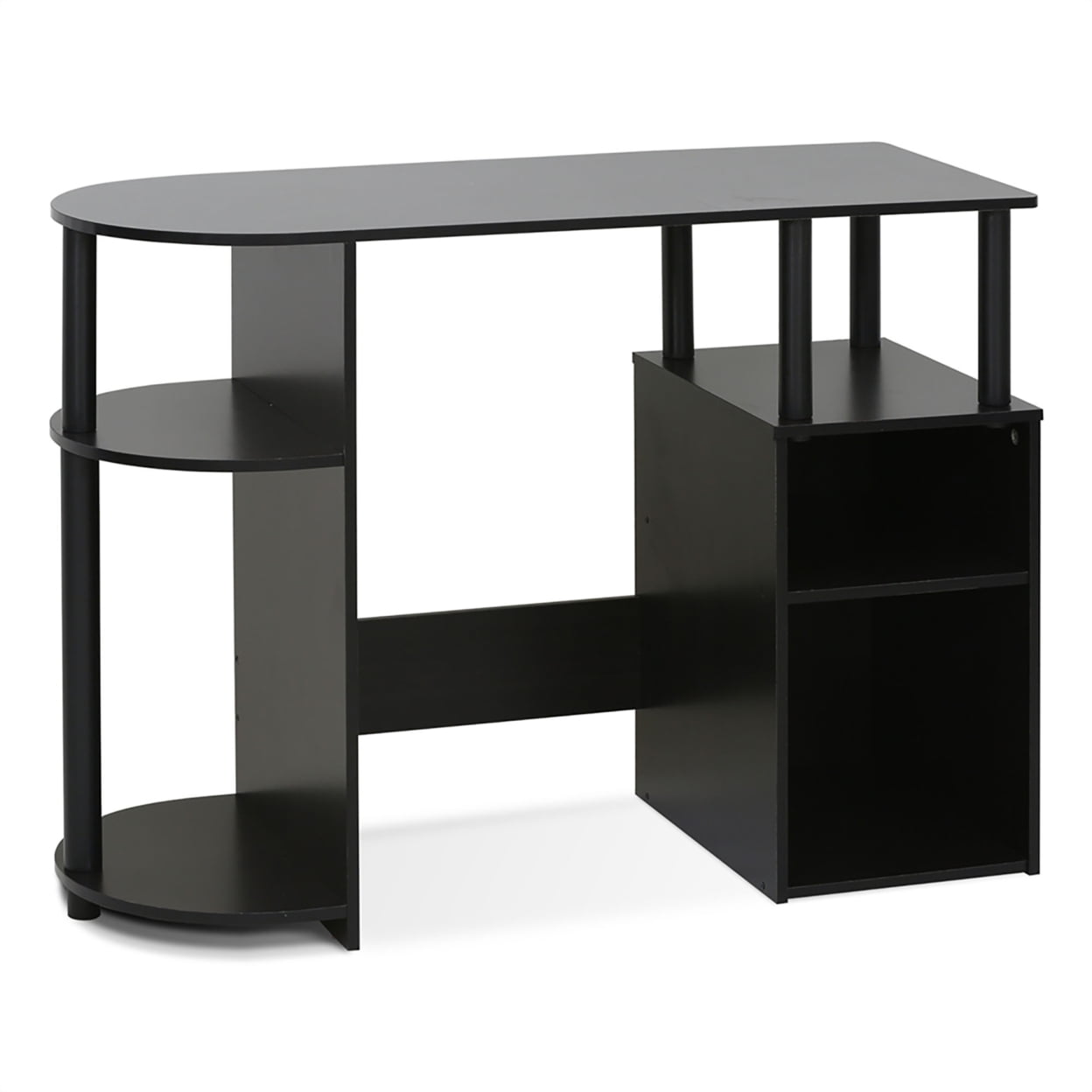 15111 Jaya Simplistic Computer Study Desk With Bin Drawers, Espresso - Image 5