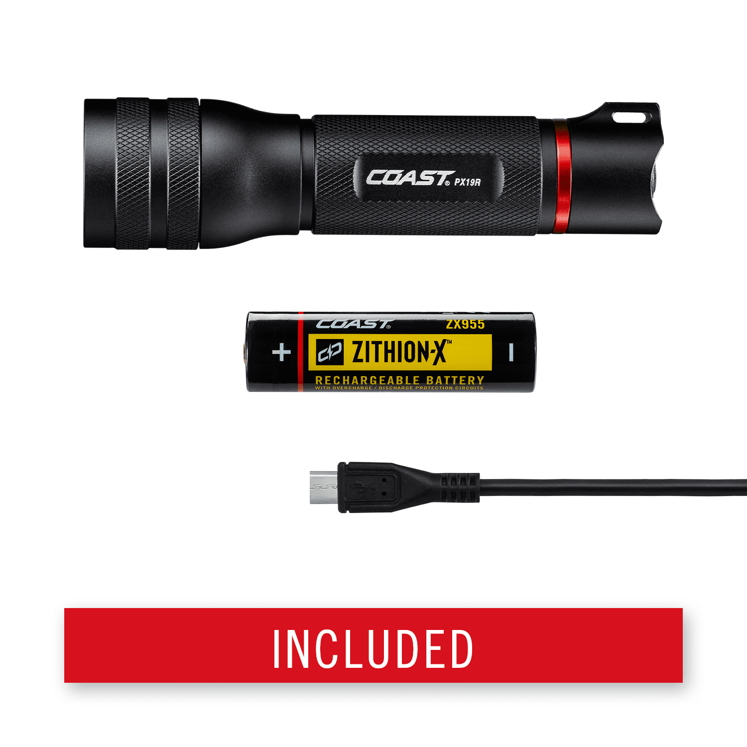 COAST PX19R Rechargeable LED Flashlight – 2600 Lumens, USB-C, Dual Power, 4 Light Modes - Image 9