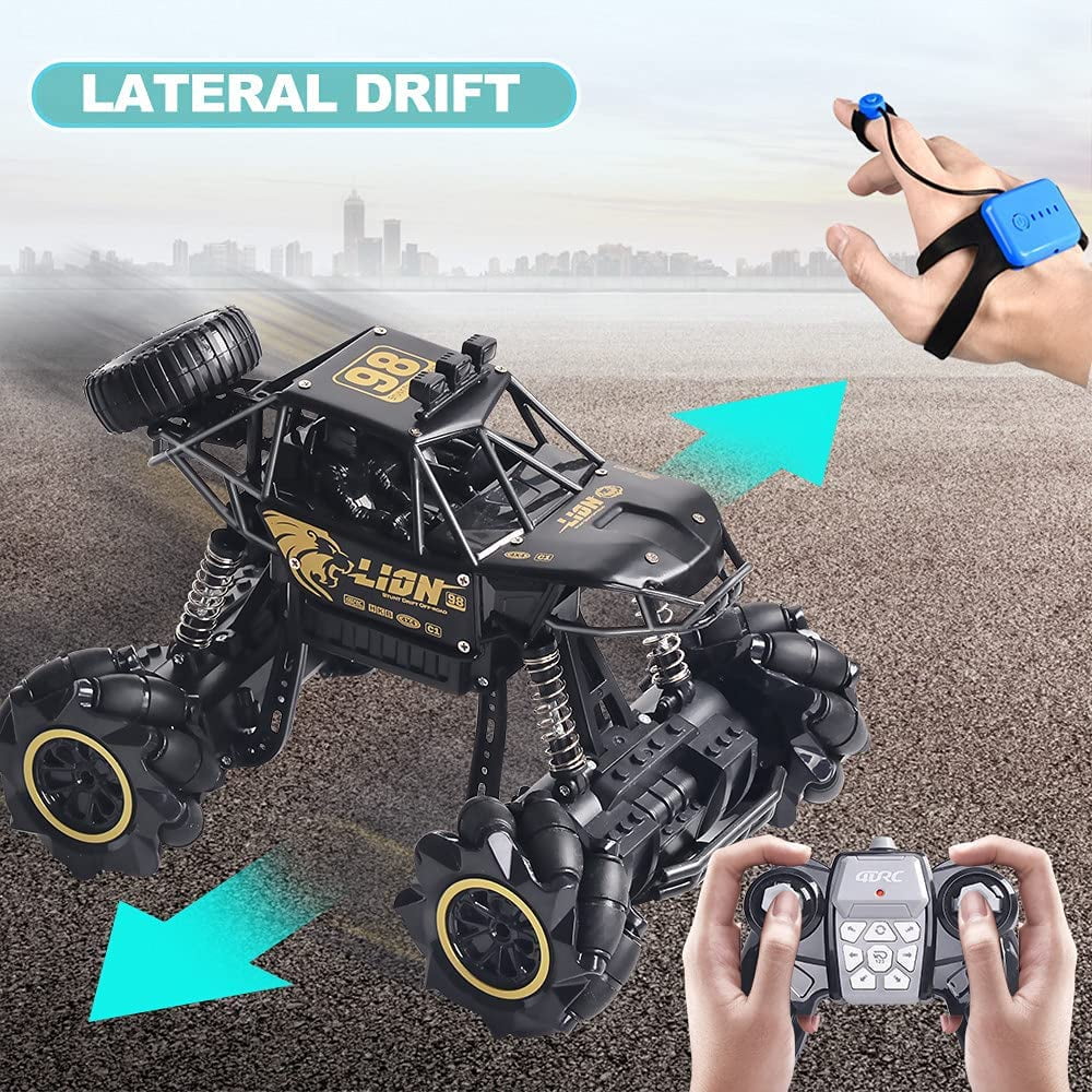 4DRC C3 RC Cars off Road Truck Remote Control Car 1:16 Metal Shell 2.4G 4WD Dual Motors,All Terrain Hobby Truck with 3 Batteries Black - Image 12