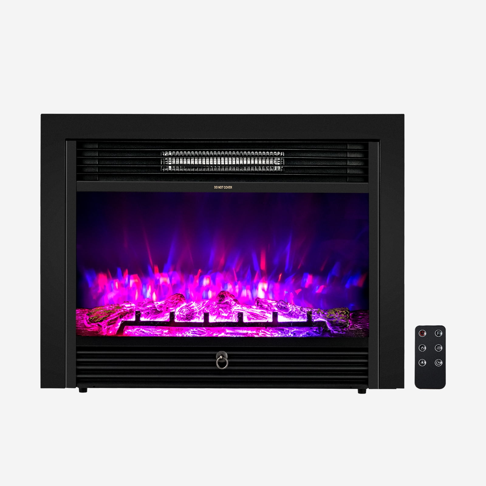 Topbuy 750/1500W Electric Fireplace Heater Adjustable Temperature &Luminance - Image 3