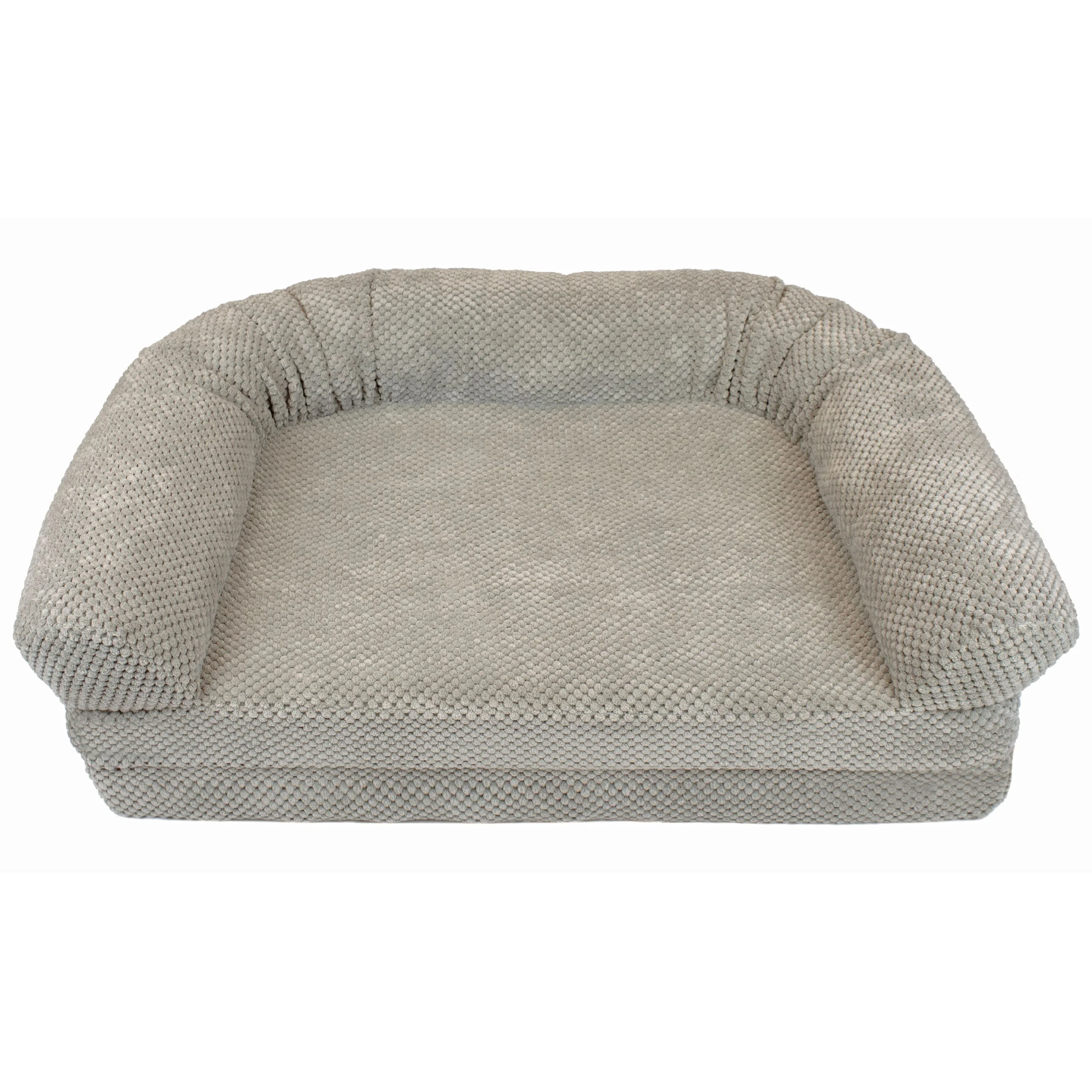 Precious Tails Chenille Round Sofa Fold Out Orthopedic Dog Bed - Image 4