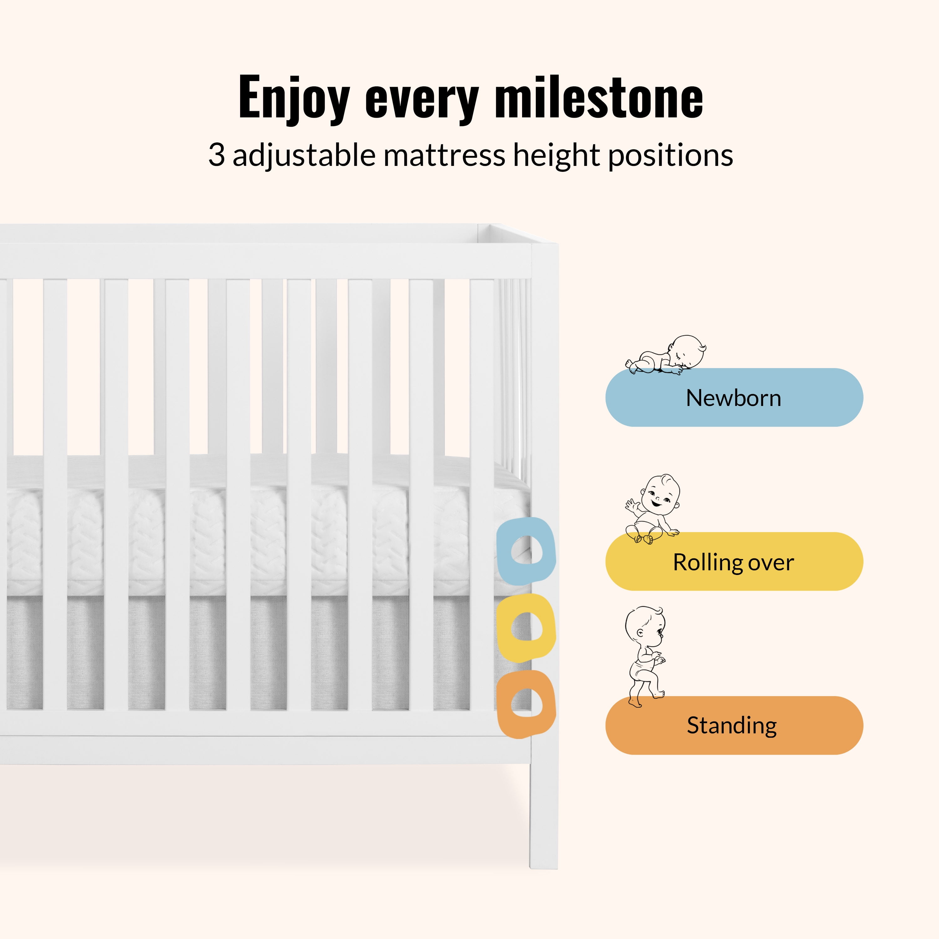 Dream On Me Synergy White - Image 6