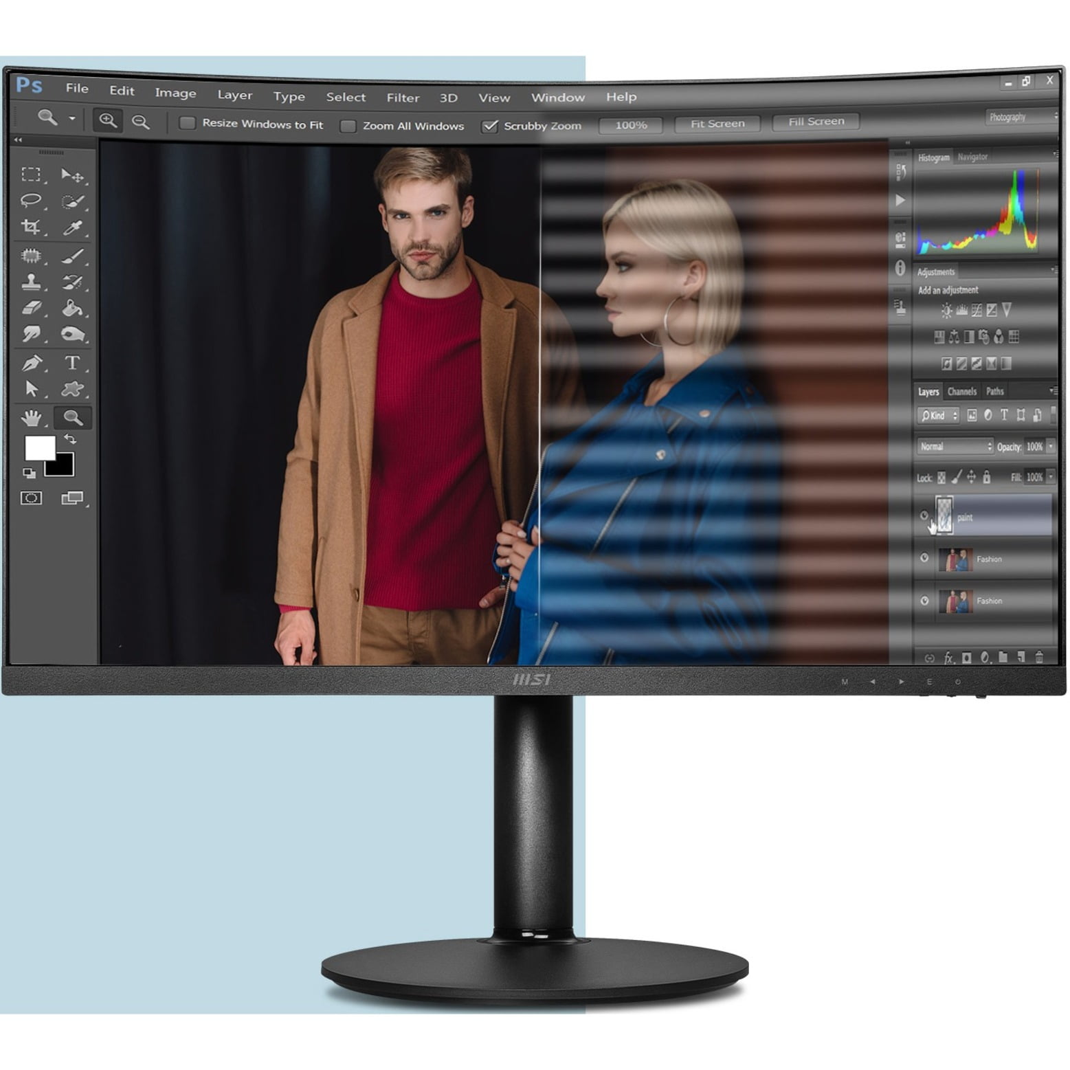 MSI Modern MD271CP 27" Class Full HD Curved Screen LCD Monitor, 16:9, Matte Black - Image 6