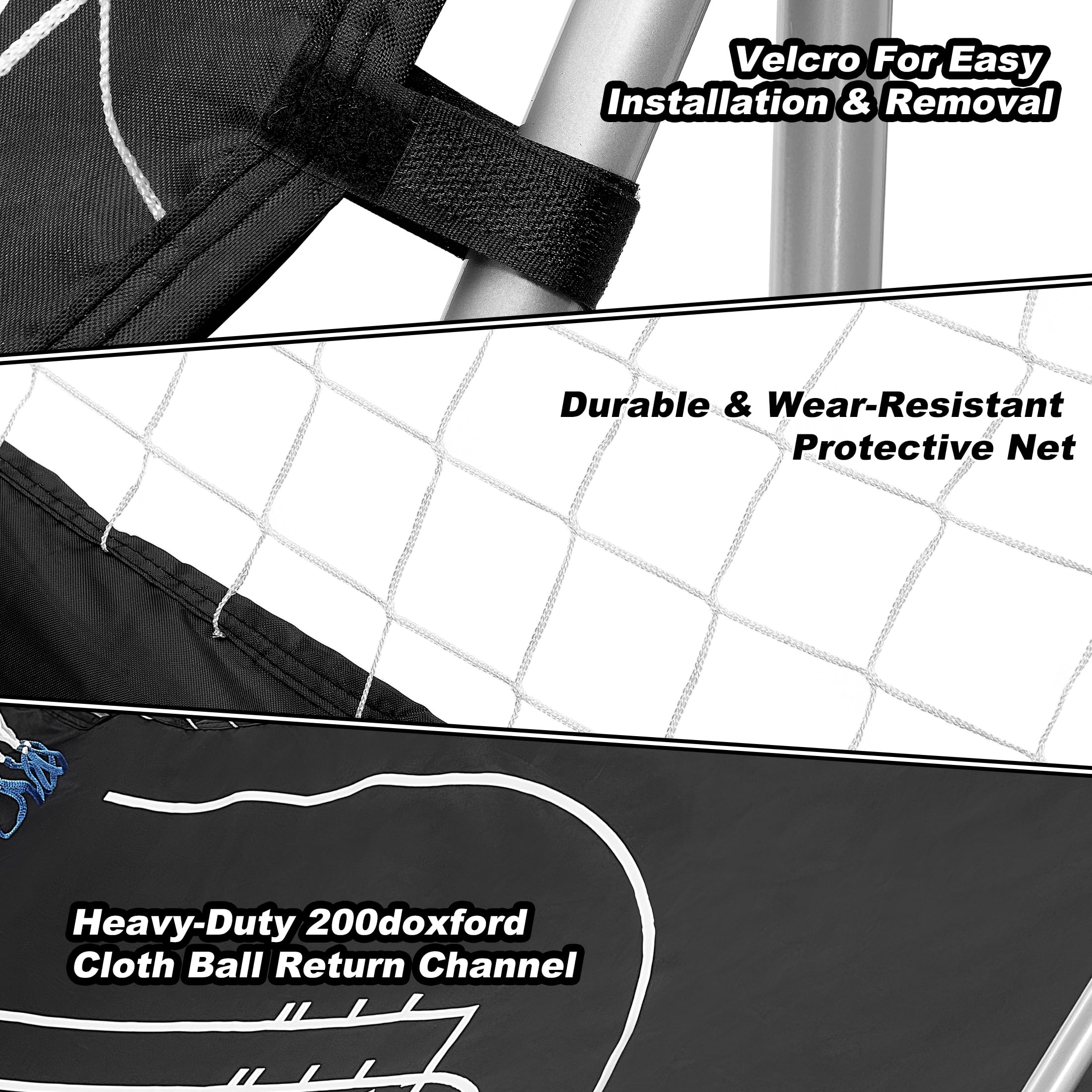 Dual Shot Basketball Arcade Game, Segmart 81"x44" Foldable Indoor Electronic Arcade Basketball Game with 6 Balls, 8 Modes, LED Scoreboard, Air Pump, Battery Powered for Adults, Black - Image 8