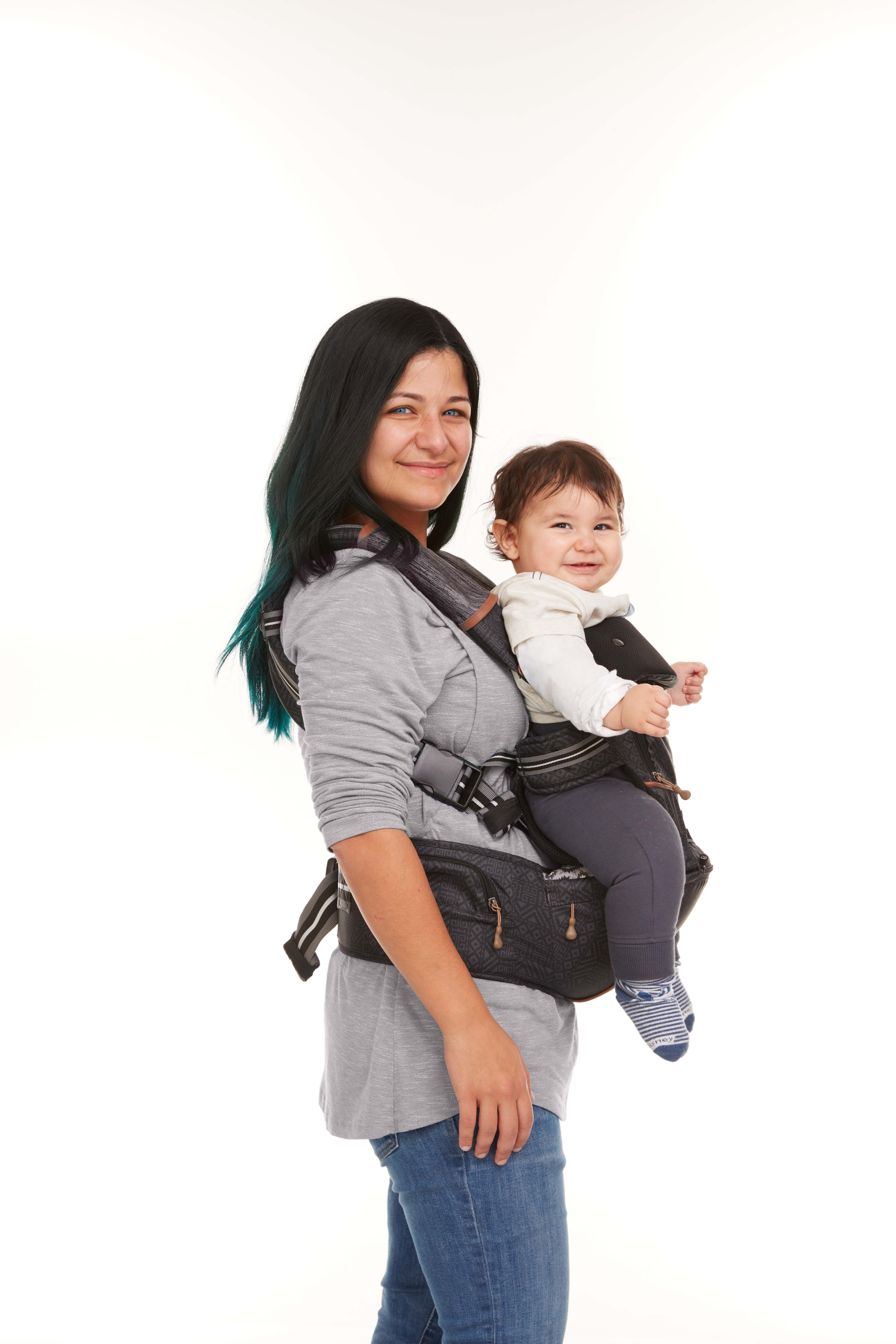 Monbebe 9-in-1 Baby Carrier, Urban, Unisex - Image 9