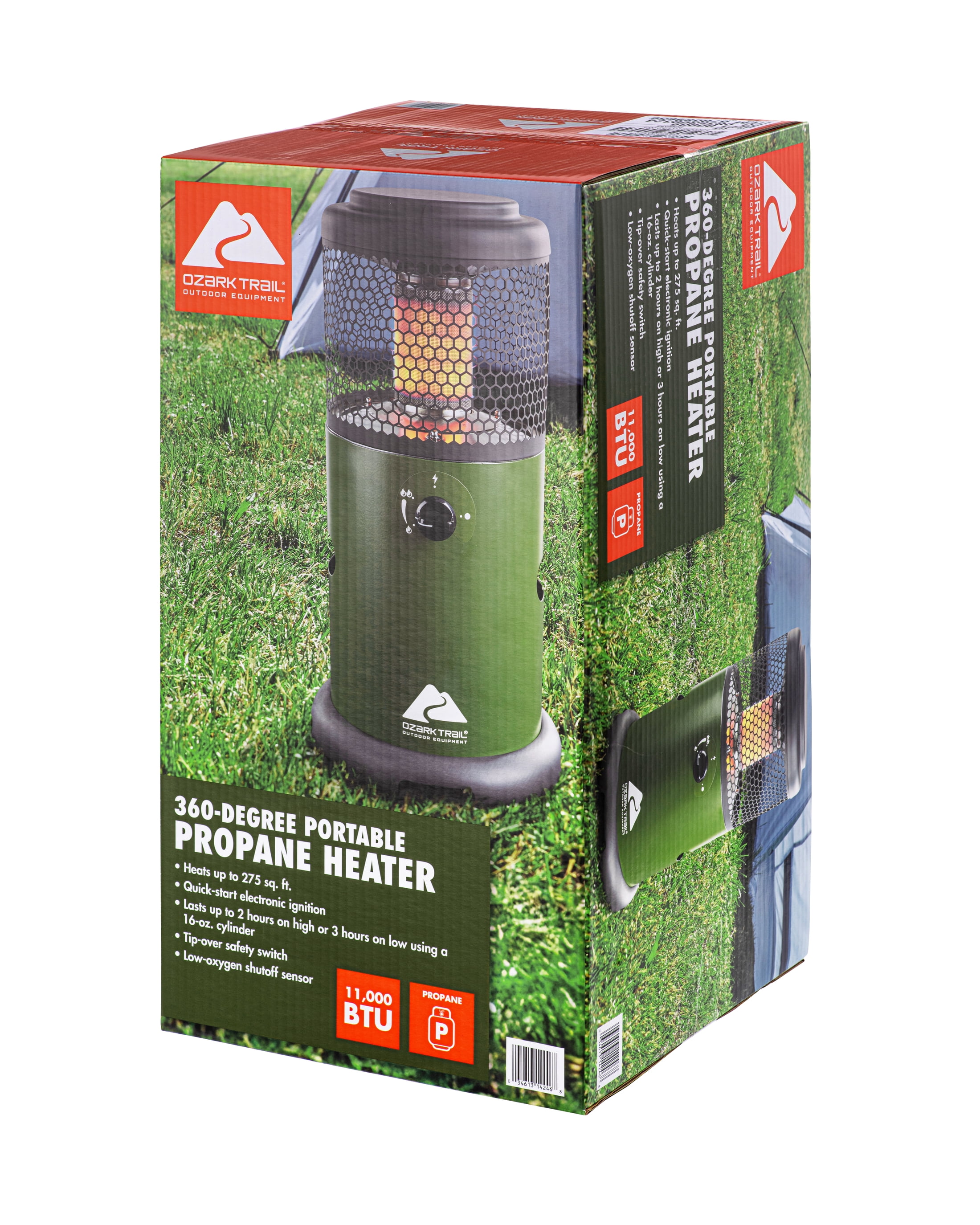 Ozark Trail 360° Propane Portable Indoor/Outdoor Heater, Green - Image 8