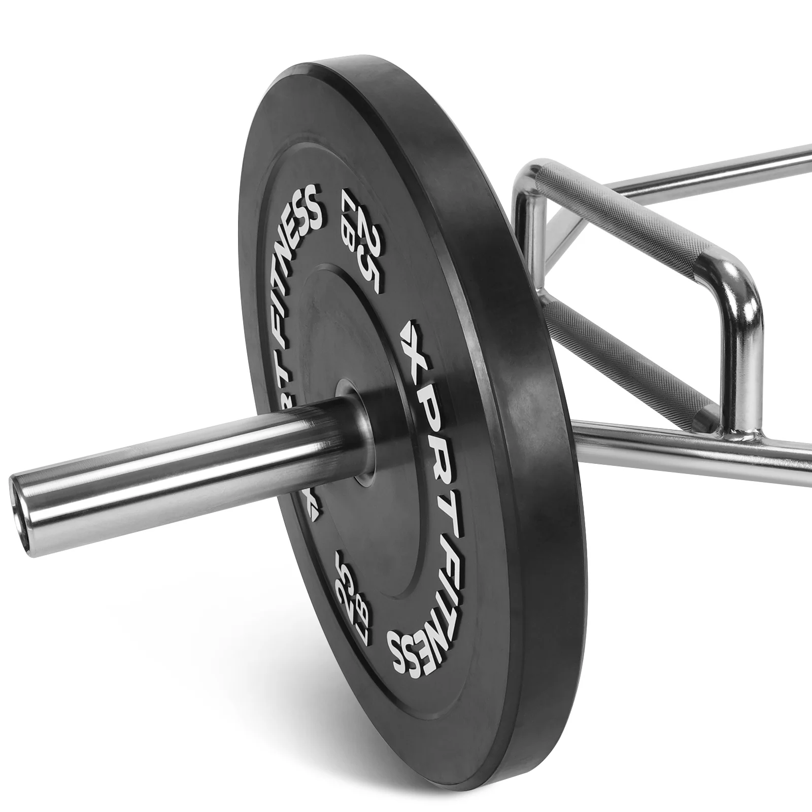 XPRT Fitness 56'' Olympic Hex Trap Barbell Deadlift Bar Rated 600lbs, Chrome coated - Image 3