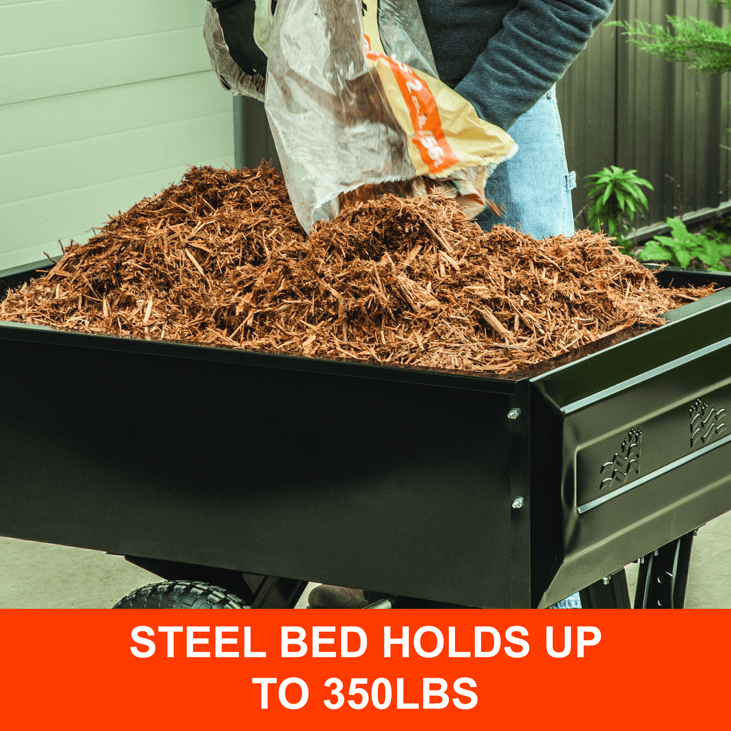 Agri-Fab Inc. 350 lb Steel Tow Behind Lawn and Garden Cart Model # 45-0303 - Image 10