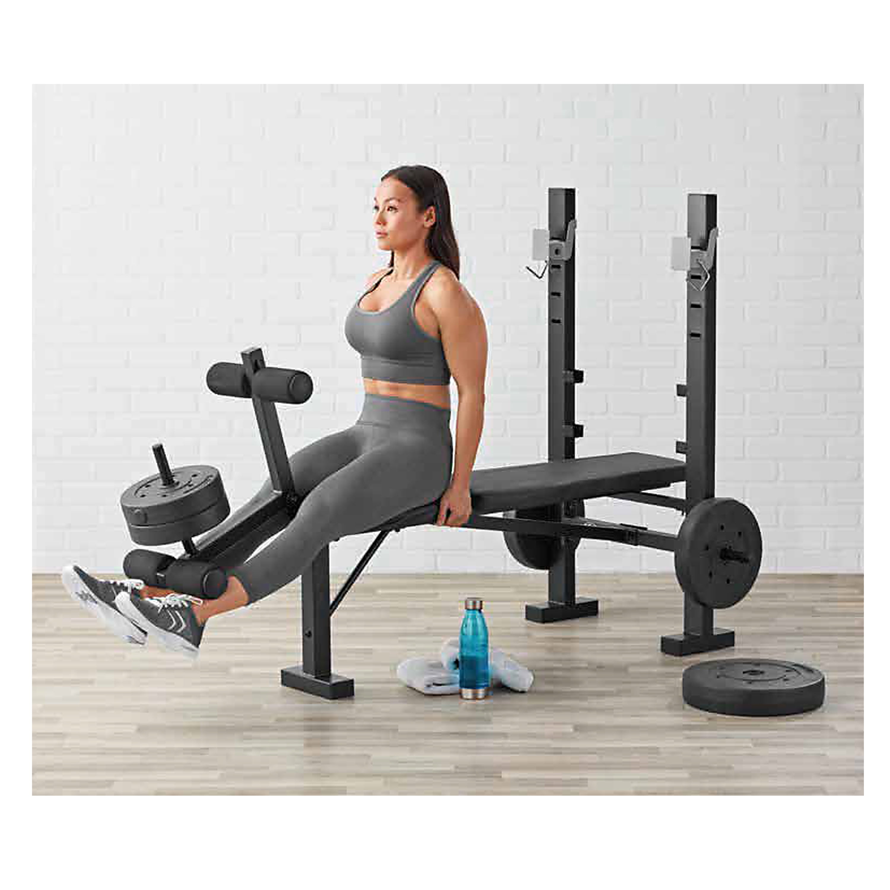 Athletic Works Standard Bench & Rack Combo with Leg Press - Image 5