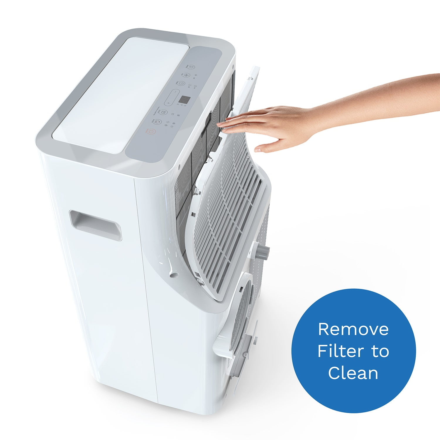 hOmelabs Portable Air Conditioner 12000 BTU - Cools Rooms up to 450 Sq. Ft. - Quiet AC Unit with Wheels, Washable Filter and Remote Control (New DOE 7200 BTU) - Image 10