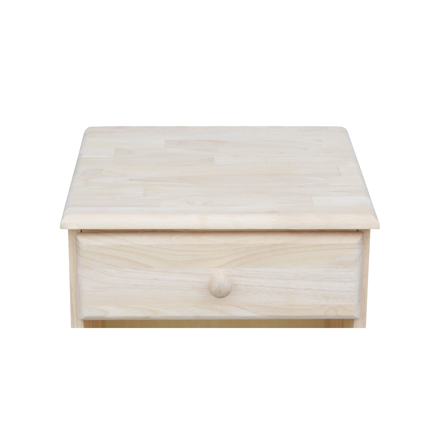 International Concepts Solid Wood Nightstand Unfinished - Image 2