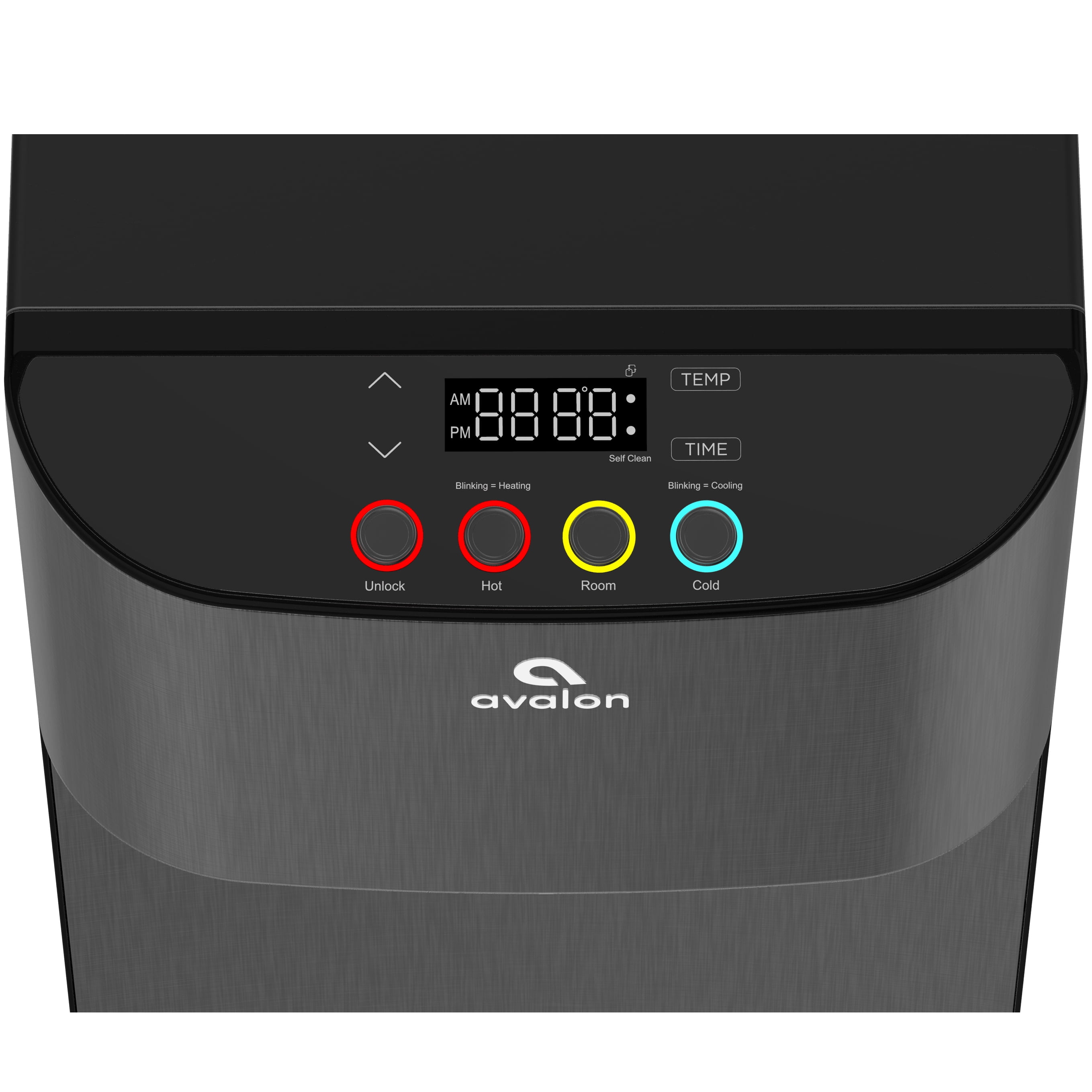 Avalon Electronic Bottom Loading Water Cooler Water Dispenser - 3 Temperatures, Hot, Cool & Cold, Digital Clock with Temperature Control, Durable Stainless Steel Cabinet, Self Cleaning, Black - Image 3