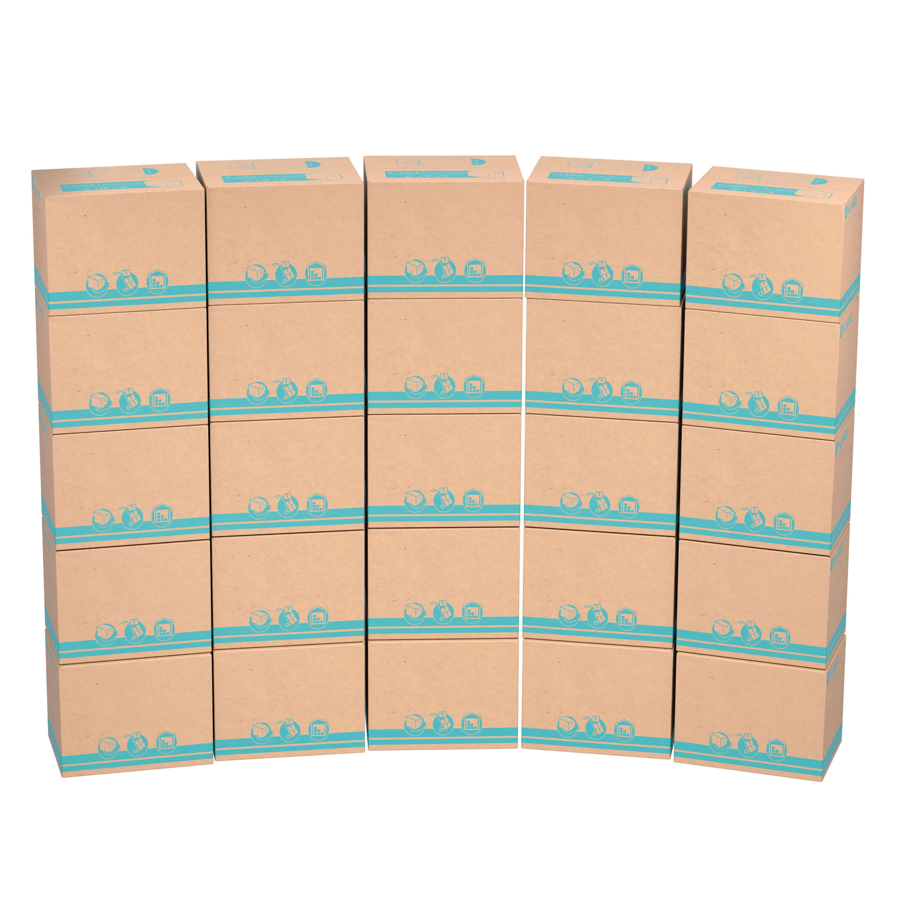 Pen+Gear Extra Large Recycled Moving Boxes, 26 in. L x 18 in. W x 18 in. H, Kraft, 25 Count - Image 9