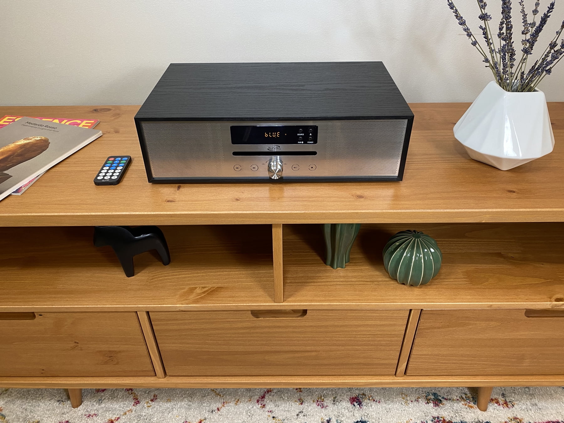 iLive V 5.0 Bluetooth Home Music Speaker System, IHB340B, Black/Silver - Image 4