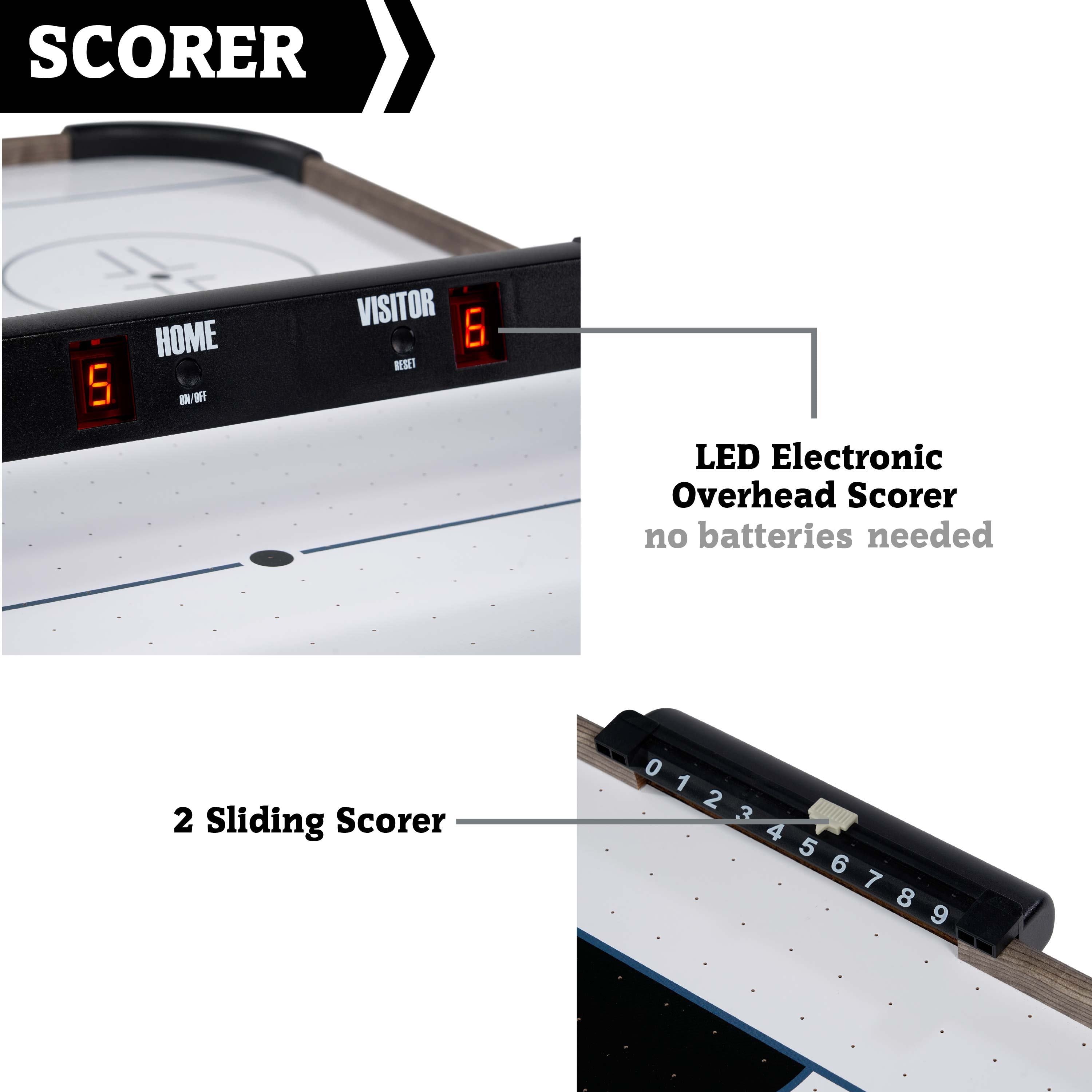 4 ft. Charleston Air Hockey Table with Accessories, 48 inch x 24 inch x 30 inch by Hall of Games - Image 7