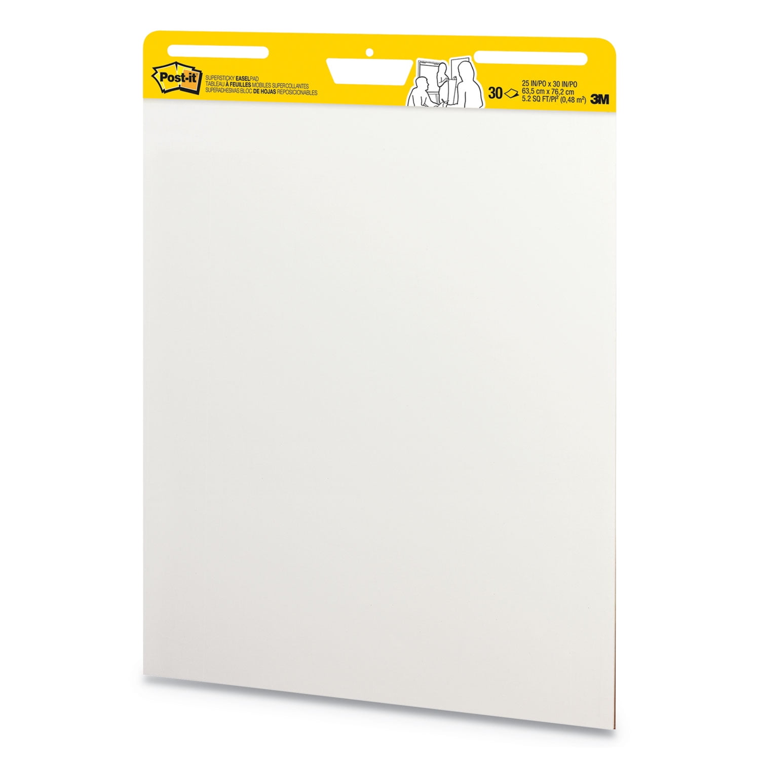 Post-it Self Stick Wall Easel Pad, 25 x 30-Inches, White, 30-Sheets/Pad, 2-Pads/Pack - Image 3