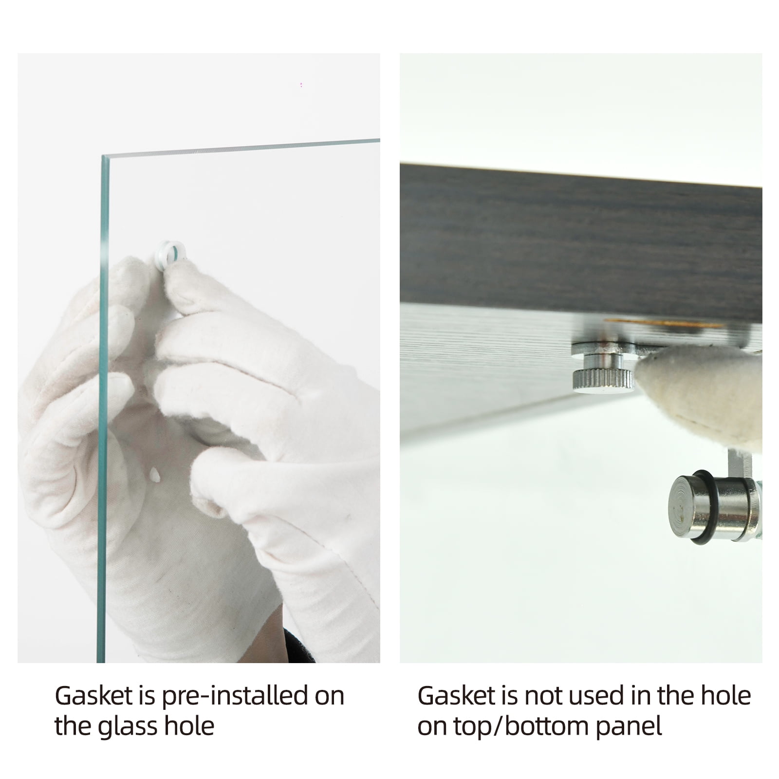 4-Shelf Glass Display Cabinet with Glass Doors,Floor Standing Curio Bookshelf Collection Display Case for Living Room Bedroom Office,Black - Image 6