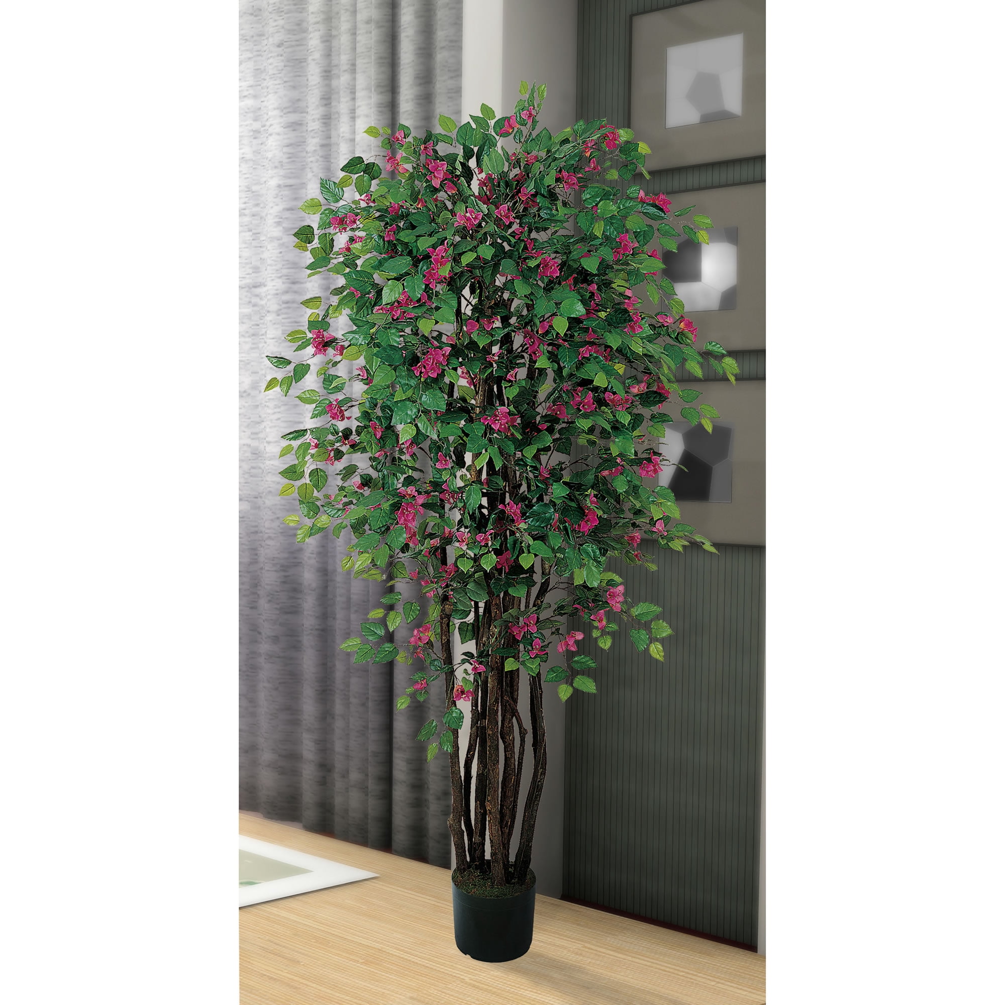 Nearly Natural 6ft. Bougainvillea Silk Tree, Beauty - Image 3