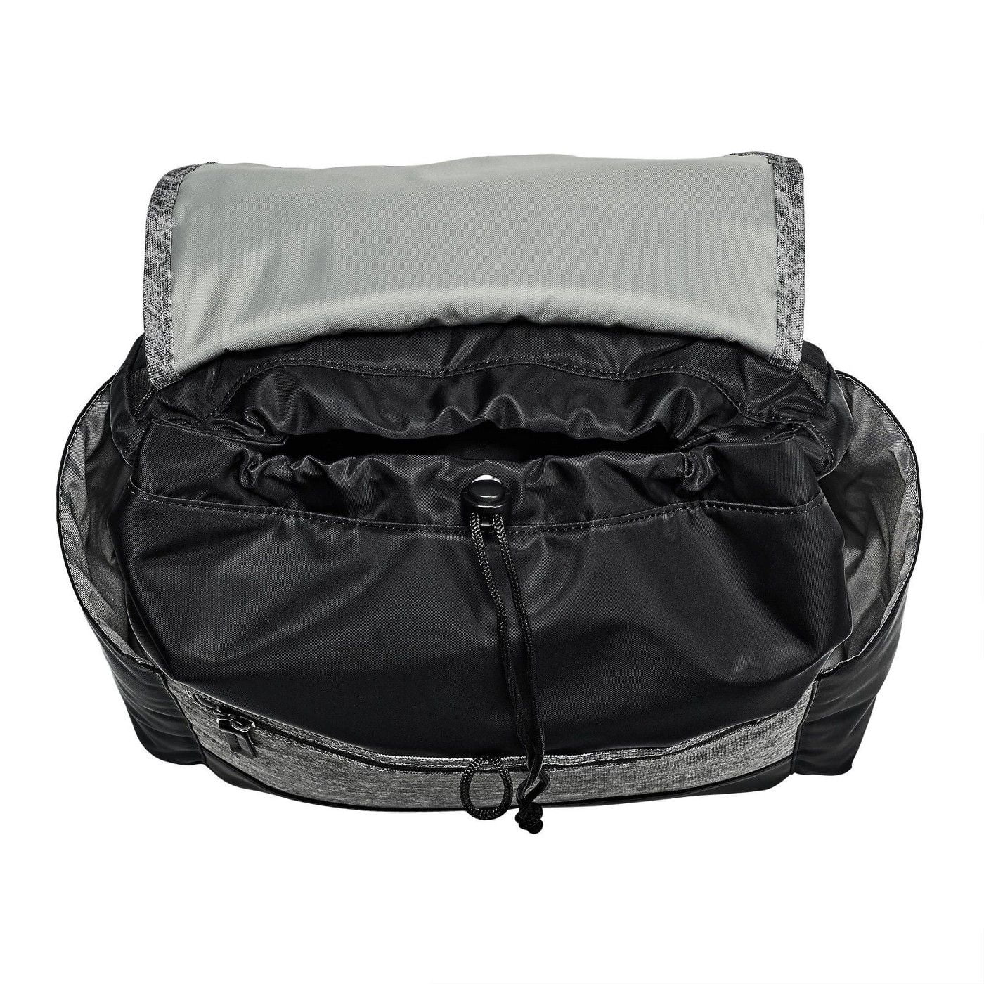 JJ Cole Mezona Cinch Top Backpack Diaper Bag with Secure Zip and 7 pockets, Black Asphalt - Image 4