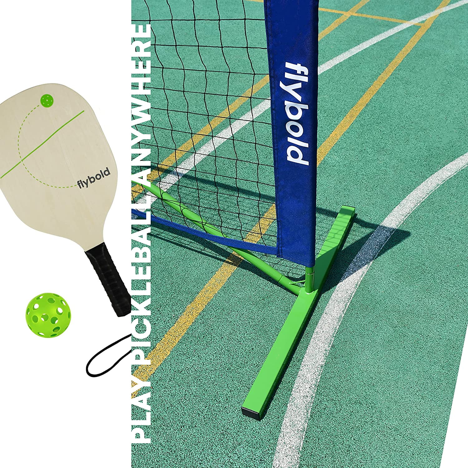 flybold Pickleball Set with Net, Paddles & Balls | Portable Set with 4 Paddles | Regulation Size Equipment - Image 4