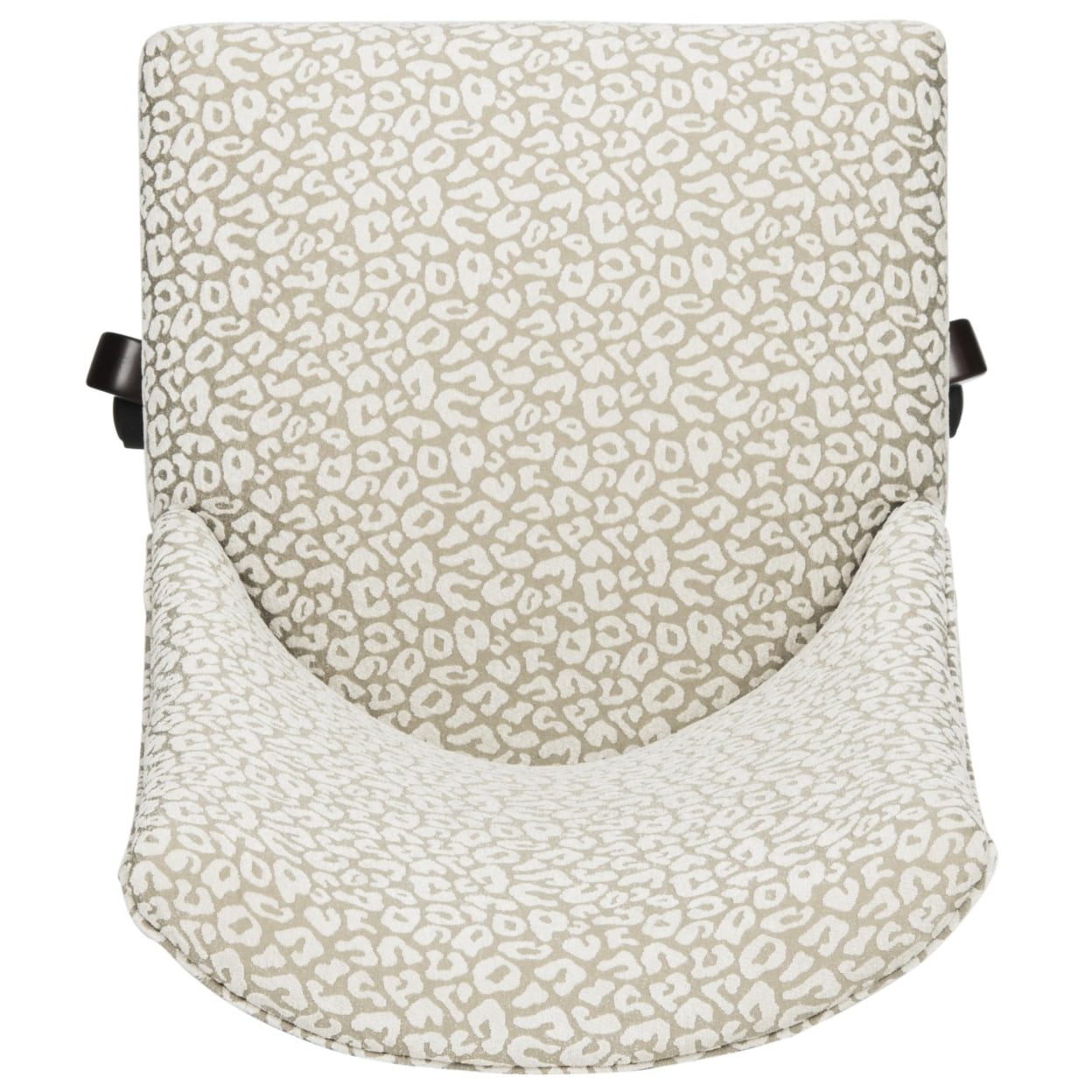 SAFAVIEH Scarlet Upholstered Cushioned Desk Chair with Caster, Grey - Image 3