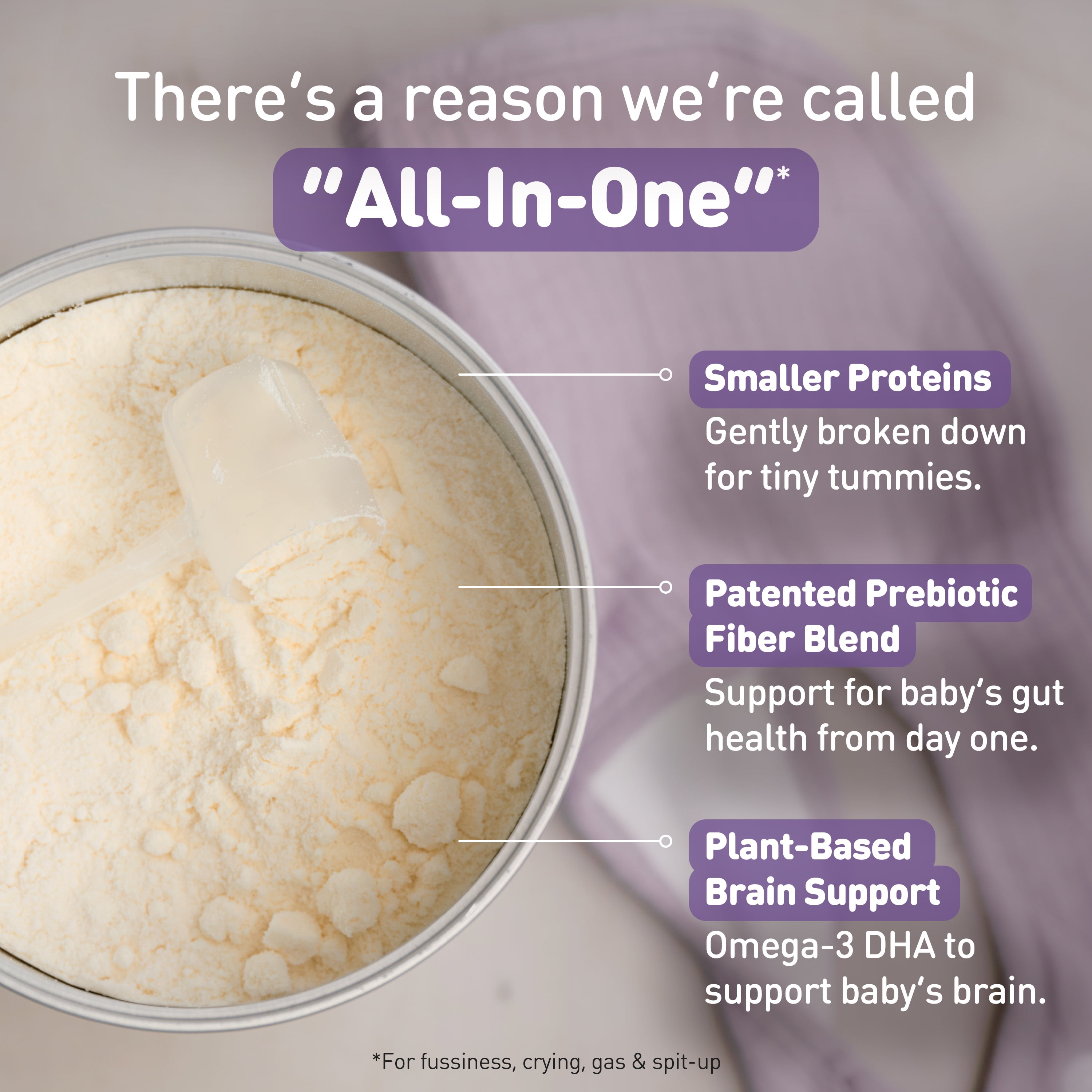 Enfamil NeuroPro Gentlease Baby Formula for Easing Fussiness, Gas, Spit-up in 24 Hrs, 30.4 Oz, 4 Boxes - Image 8