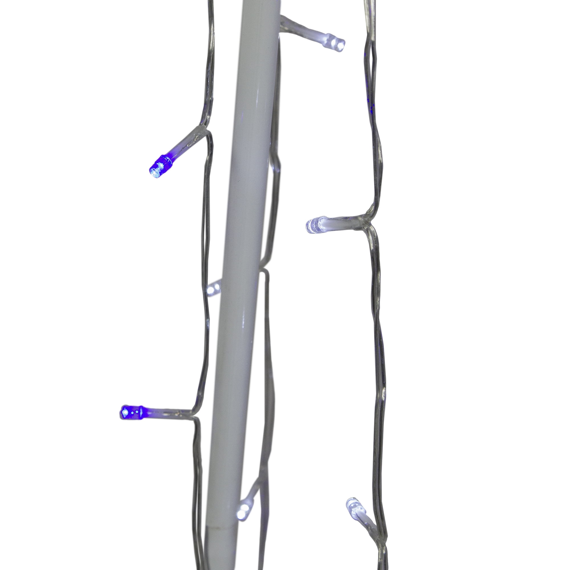 5' Blue and White LED Lighted Twinkling Show Cone Christmas Tree Outdoor Decor - Image 6