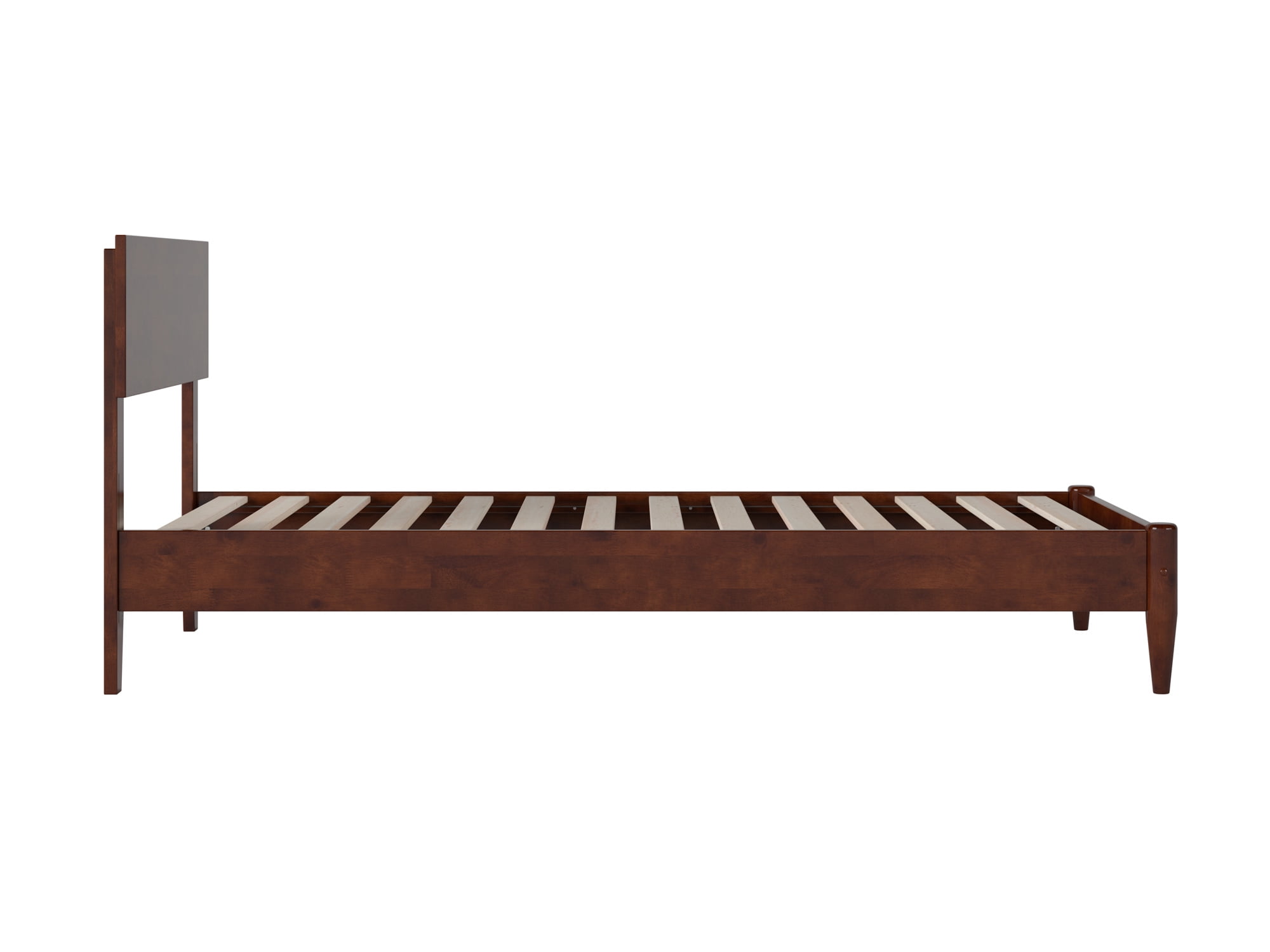 AFI Aria Twin Modern Solid Wood Low Profile Platform Bed, Walnut - Image 8