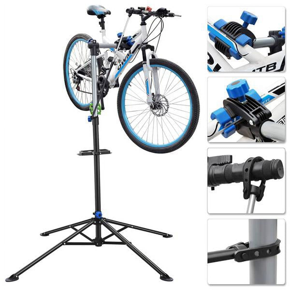 Alden Design Foldable & Adjustable Bicycle Repair Stand, Black - Image 7