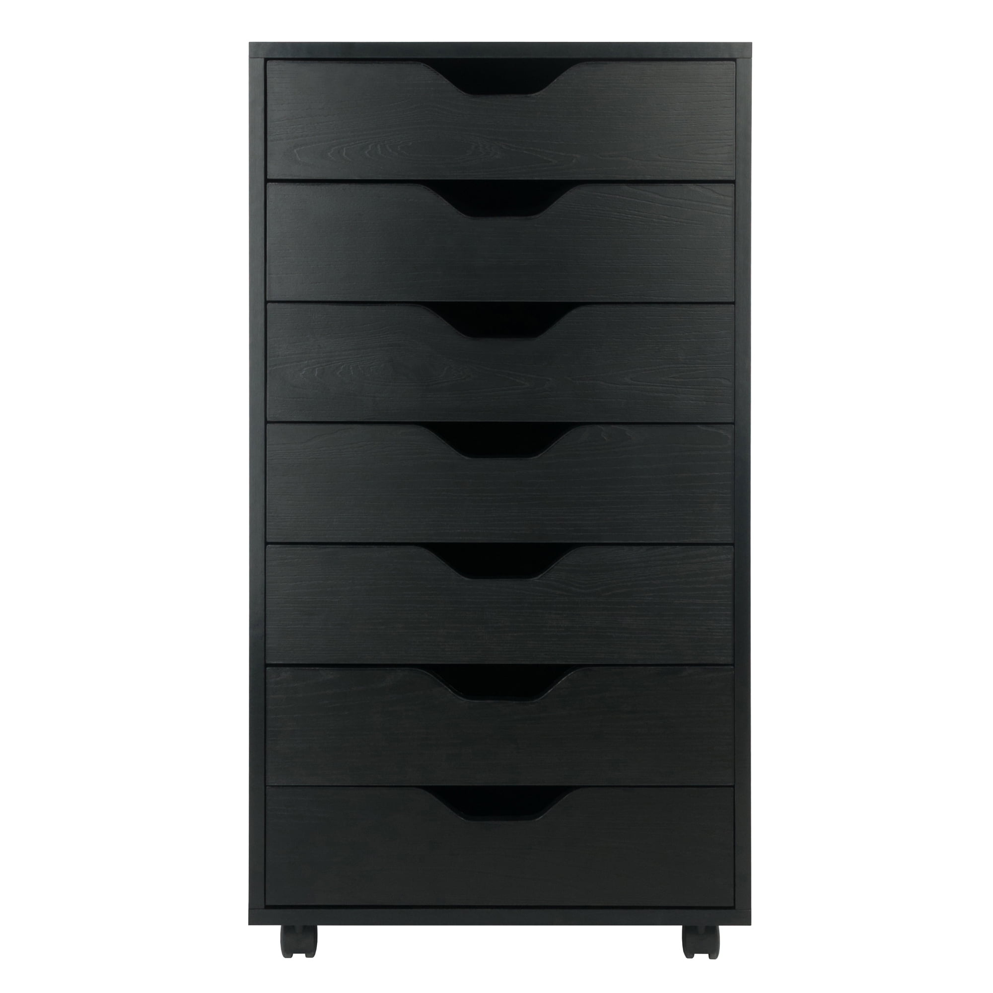 Winsome Halifax 7-Drawer Mobile Cabinet 20792, Black Finish - Image 4