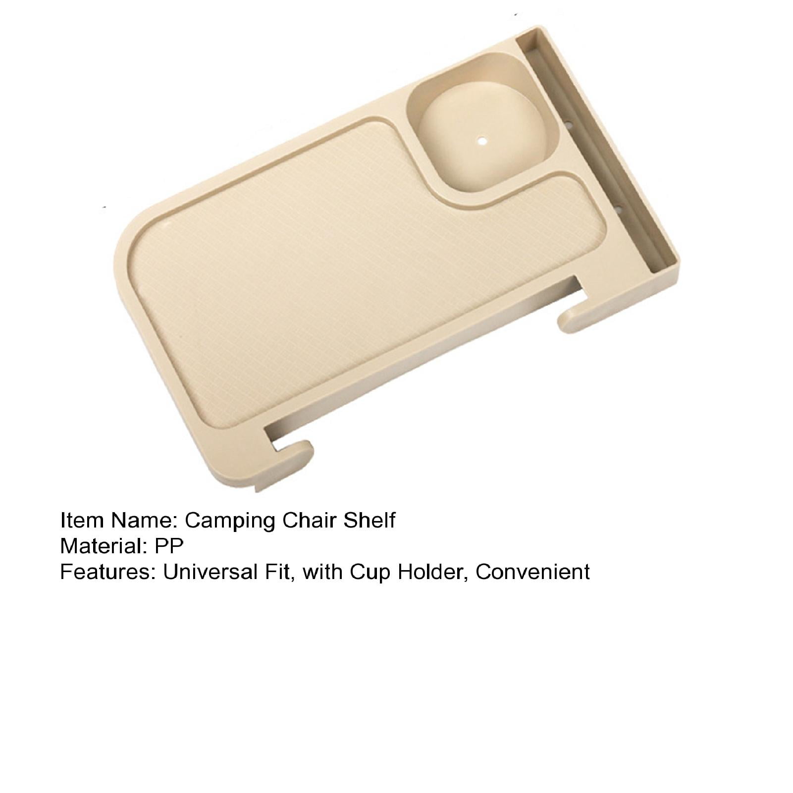 Camping Chair Shelf with Cup Holder Bunk Bed Bedside Nightstand Outdoor Snack Organizer Recliner Chair Side Tray Camping Accessories - Image 6