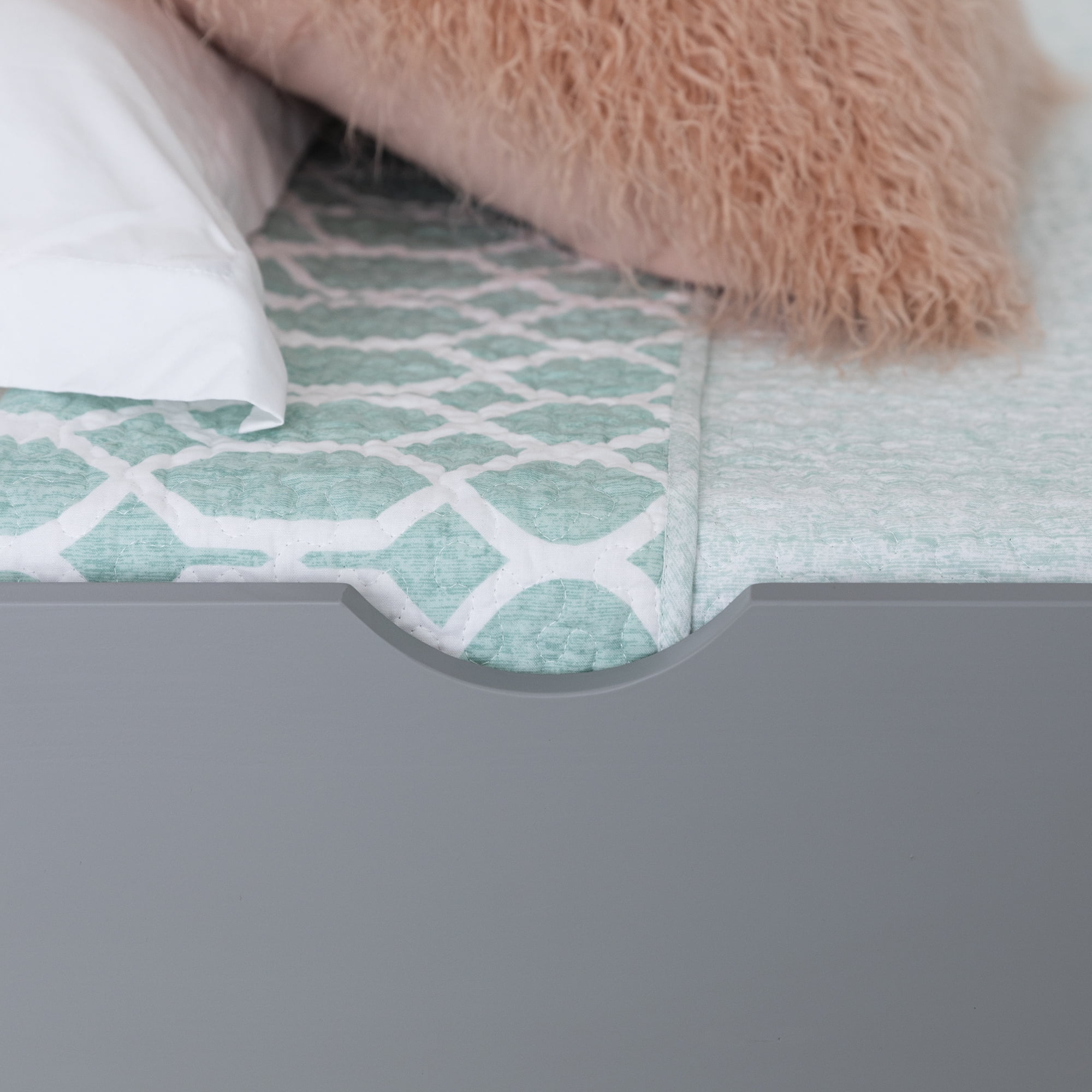 Walker Edison Solid Wood Junior Twin Trundle Bed, Grey - Image 14