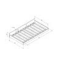 Walker Edison Solid Wood Junior Twin Trundle Bed, Grey - Image 15