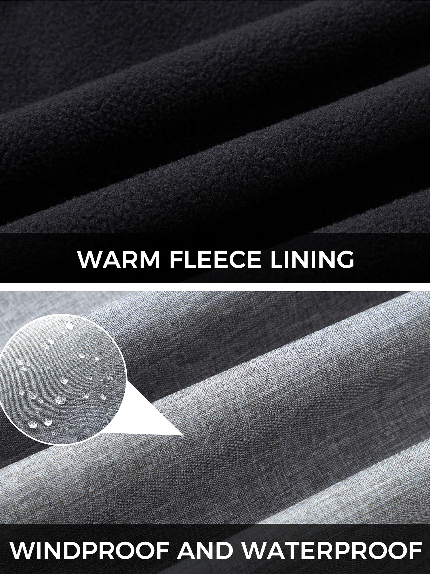 Wantdo Women's Plus Size Softshell Jacket Fleece Lined Jacket Waterproof Soft Shell Jacket Windbreaker Jacket Grey 3X - Image 9