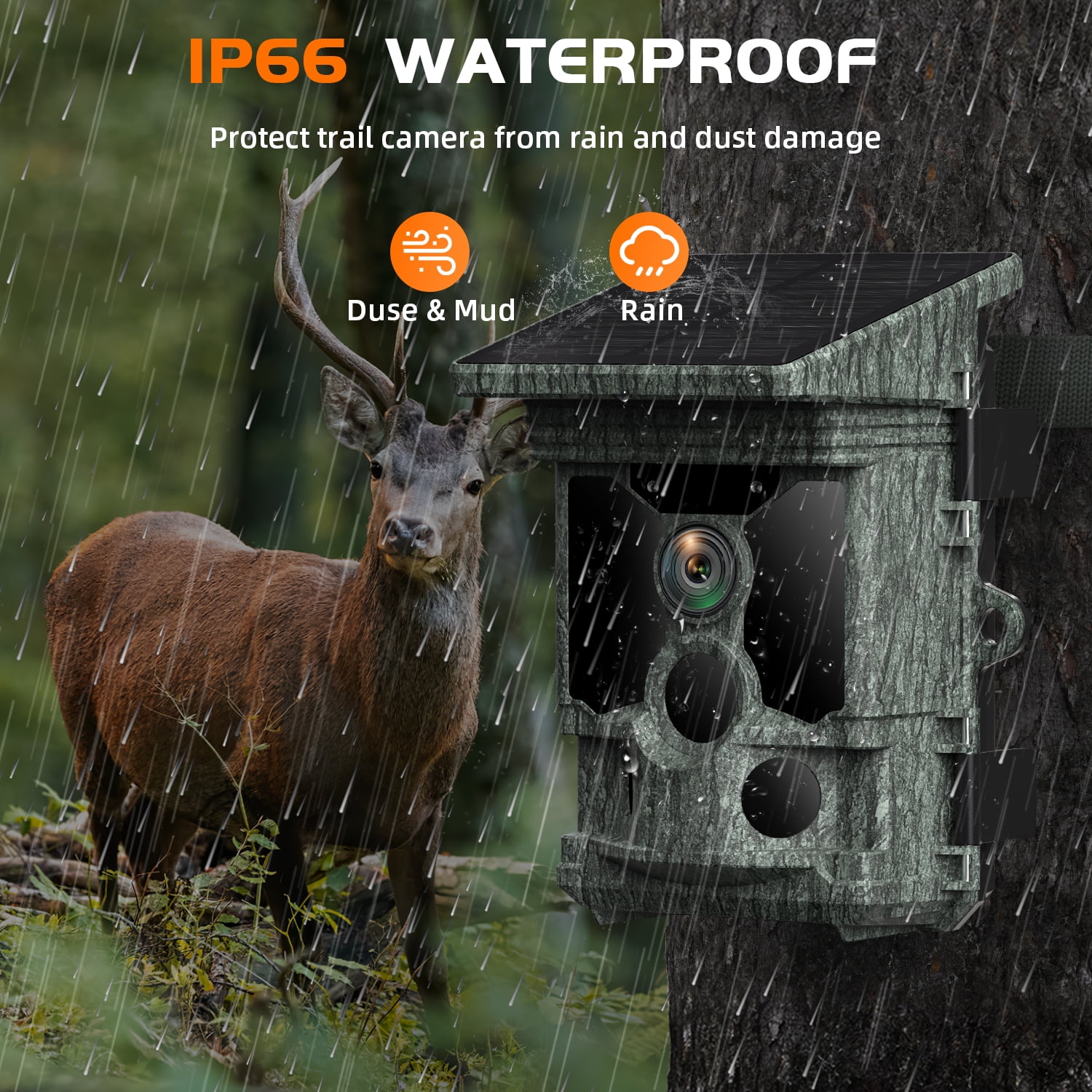 Campark TC08 4K Solar WiFi Hunting Trail Monitor 46MP Night Vision Waterproof IP66 - Image 8