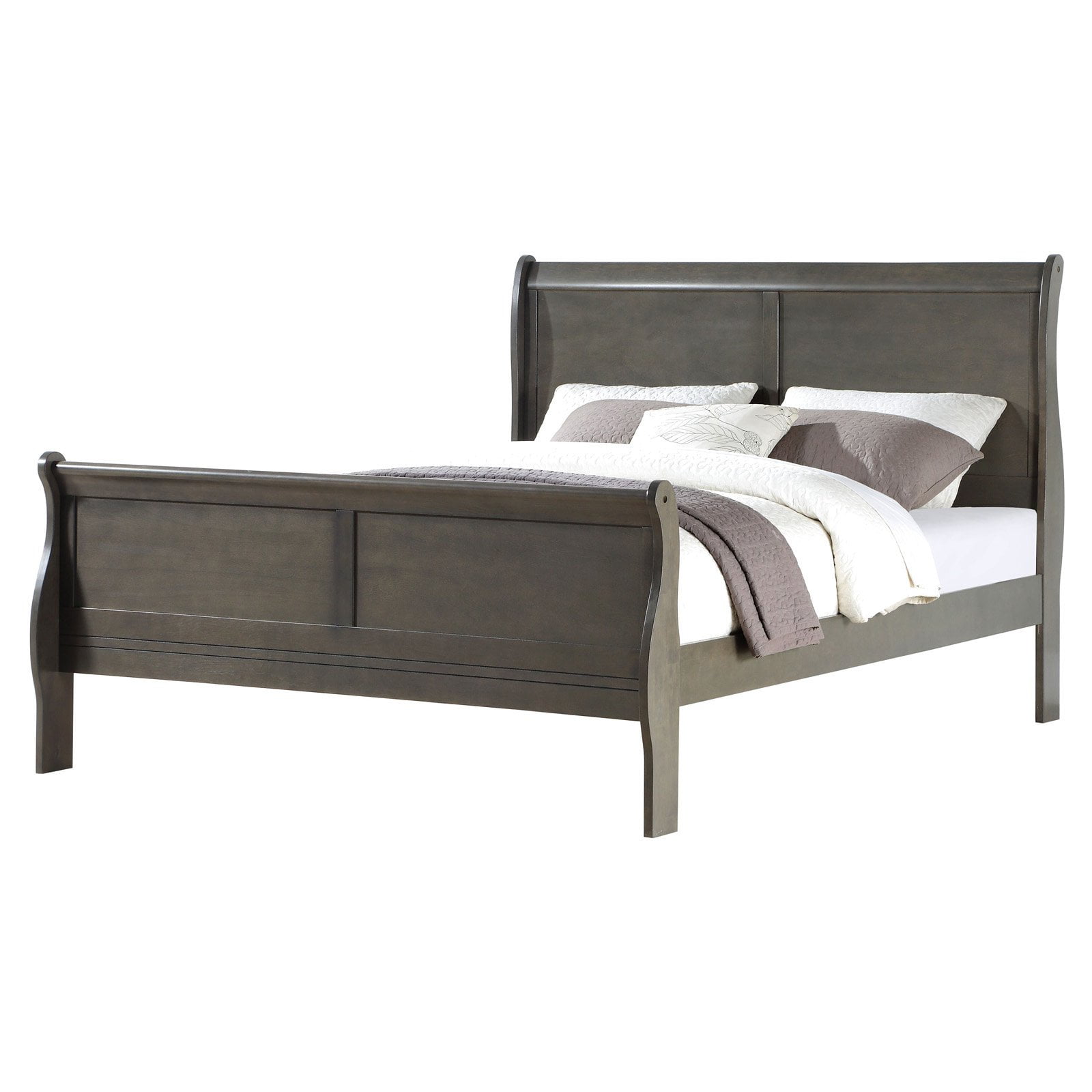 Acme Louis Philippe Bed in Platinum, Multiple Sizes - Image 5