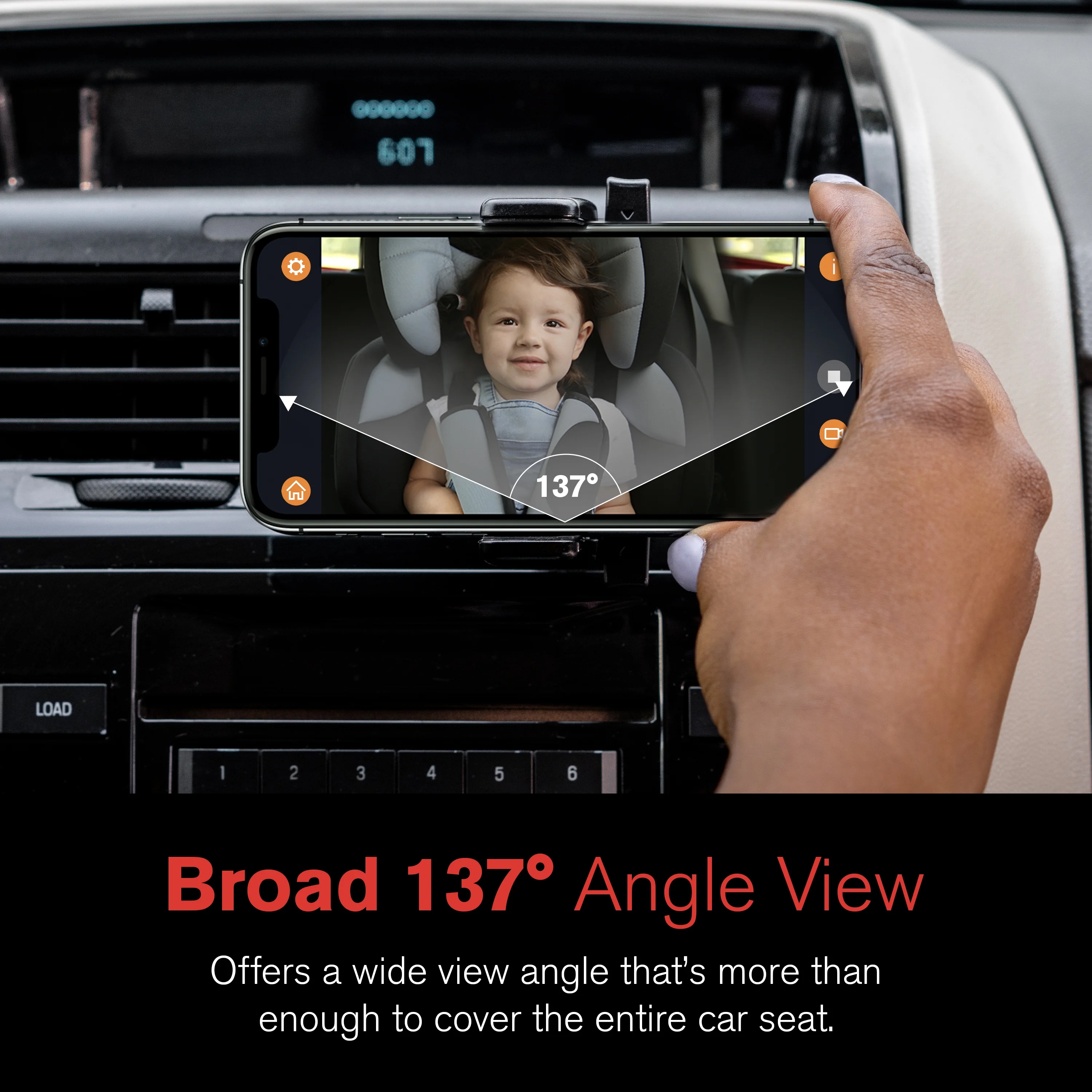 YADA Wireless in-Car 1080P Portable Baby Monitor Camera, Universal Compatibility, App Control and Record - Image 6