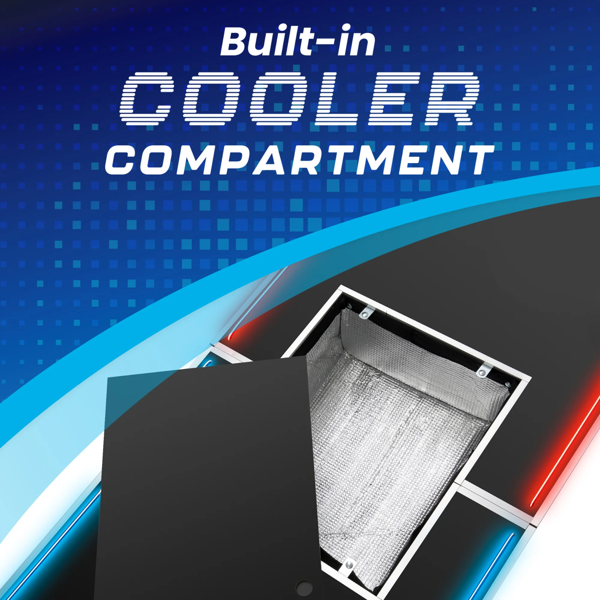 MinnARK Sports LED Portable Pong Table, Folding Party Game Set for Tailgating and Outdoors, 8-Foot Length - Image 3