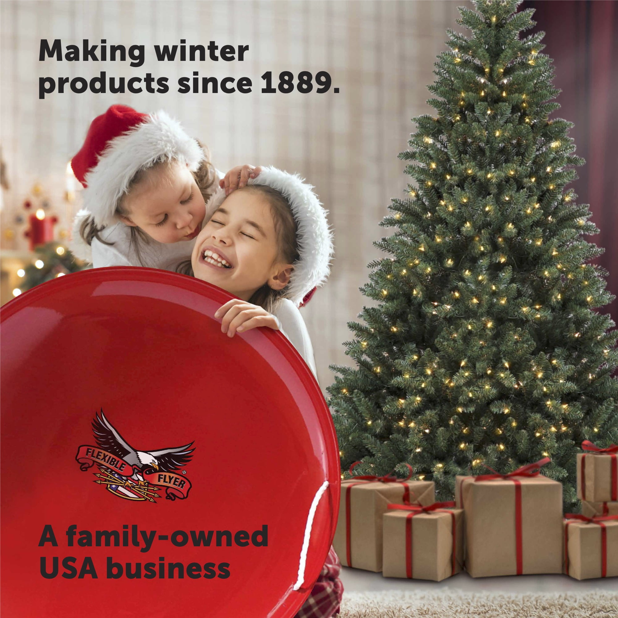 Flexible Flyer 6 ft Christmas Tree Prelit 200 White Lights. Full Realistic Artificial Fir Green Xmas - Image 5