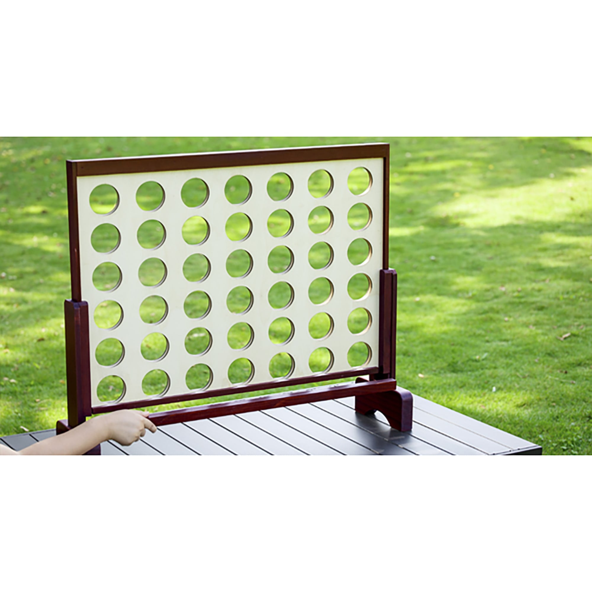 Trimate Wooden Giant Connect 4 Game for Outdoor and Indoor Use, 42 Pieces - Image 9