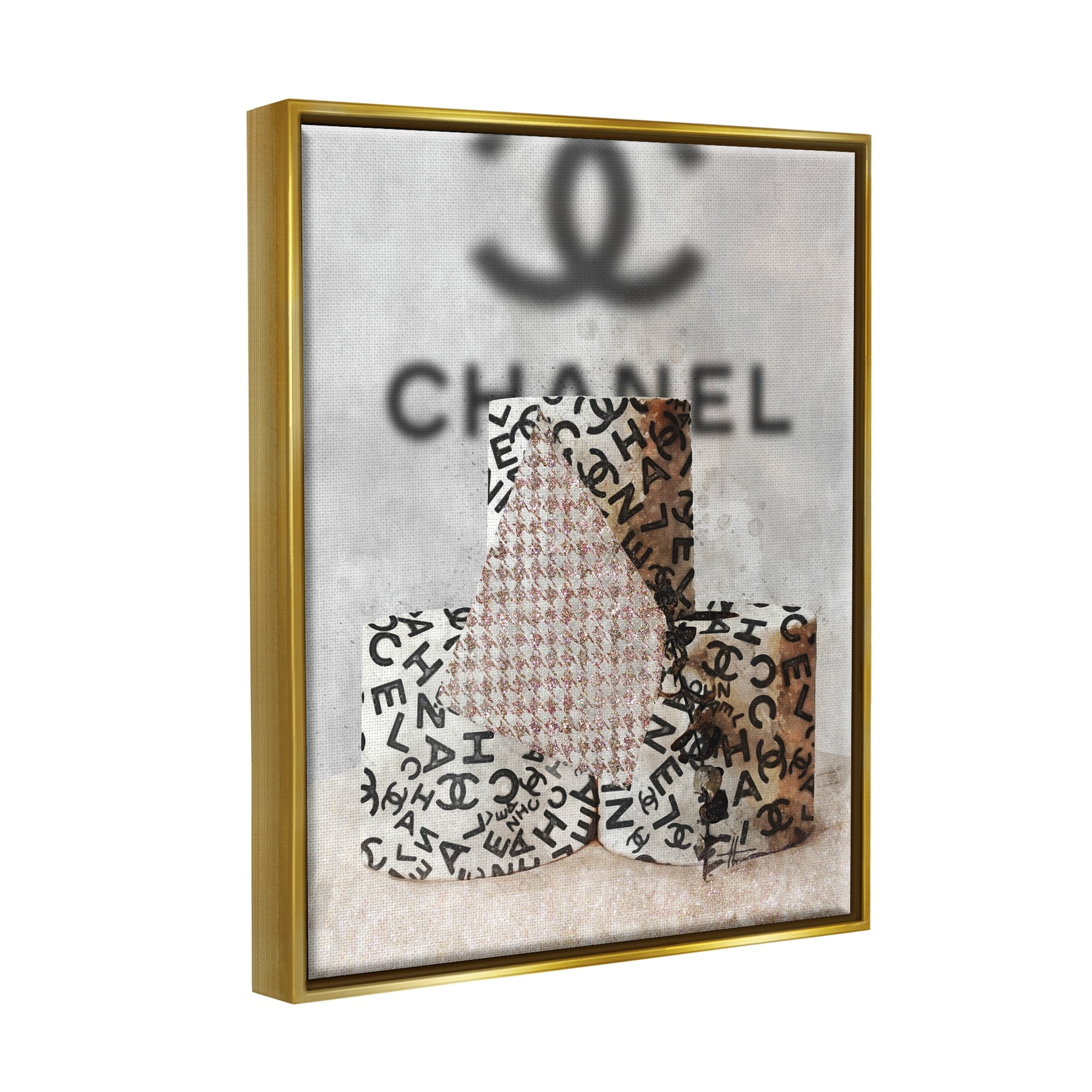 Stupell Industries Fashion Forward Toilet Paper Designer Detail Jet Black Framed Floating Canvas Wall Art, 16x20, by Ziwei Li - Image 5