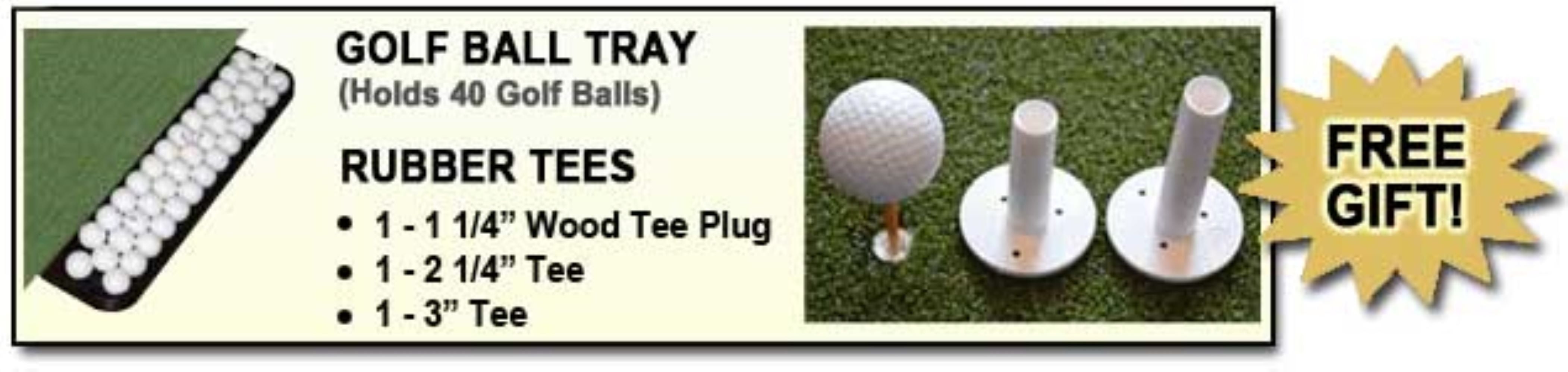 5' x 5' Golf Practice Mat - Premium Residential Golf Mat. (Limited Time -Bonus Ball Tray and 3 Rubber Tees Included!!) - Image 10