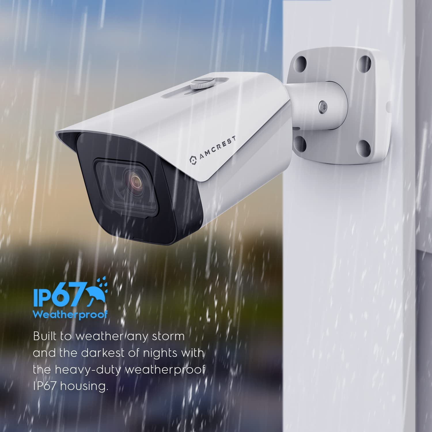 Amcrest UltraHD 4K (8MP) Outdoor Bullet POE IP Camera, 3840x2160, 98ft NightVision, 2.8mm Lens, IP67 Weatherproof, MicroSD Recording, White (IP8M-2496EW-V2) - Image 7