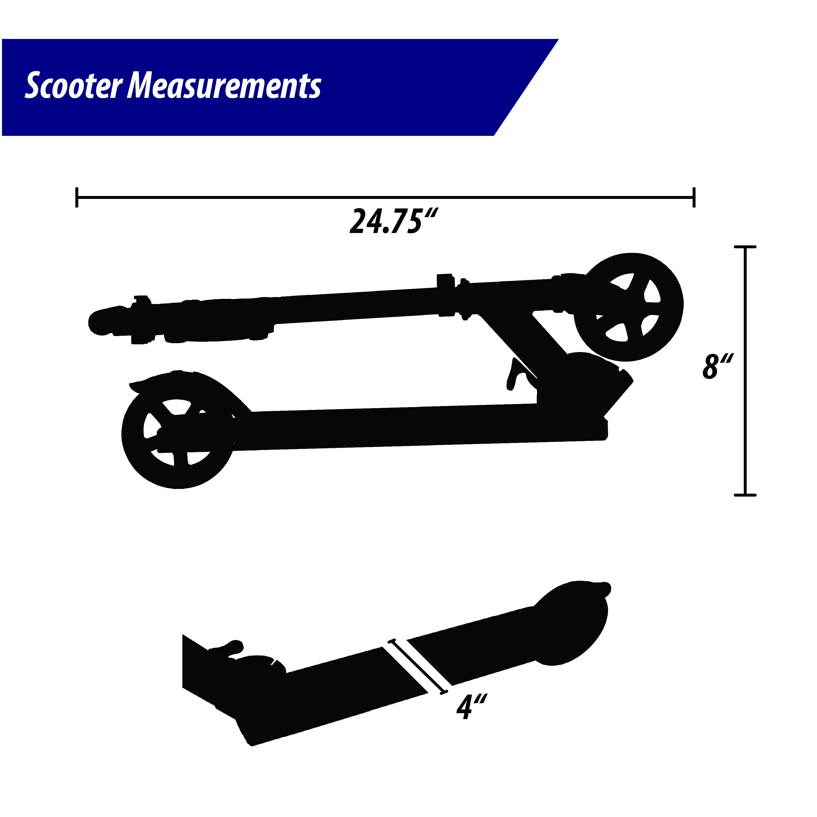 NHL Chicago Blackhawks Folding Kick Scooter for Kids Ages 5 and Up by Walk-Onz Sports - Image 4