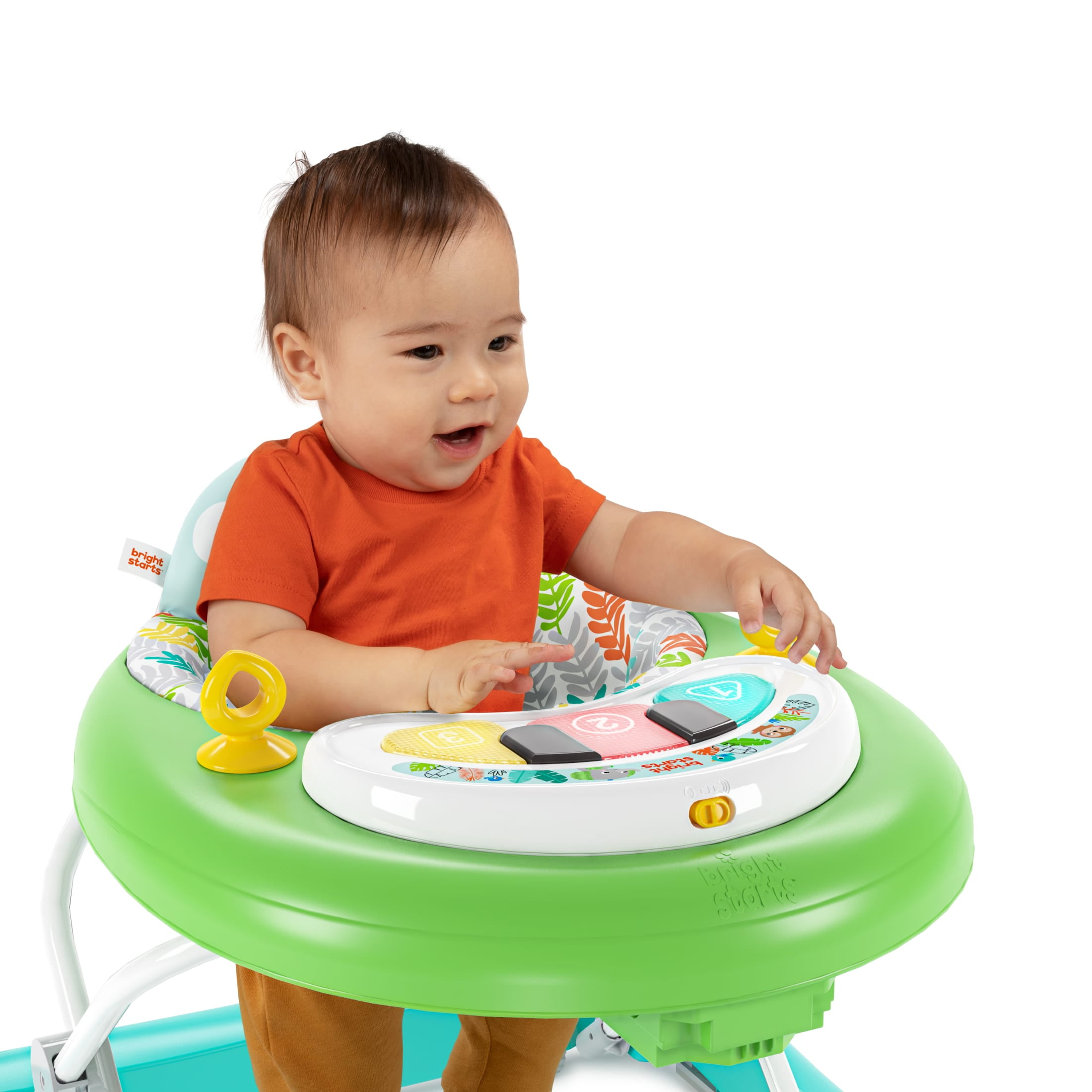 Bright Starts Tiny Trek 2-in-1 Baby Activity Walker, Jungle Vines - Unisex 6 Months+ - Image 12