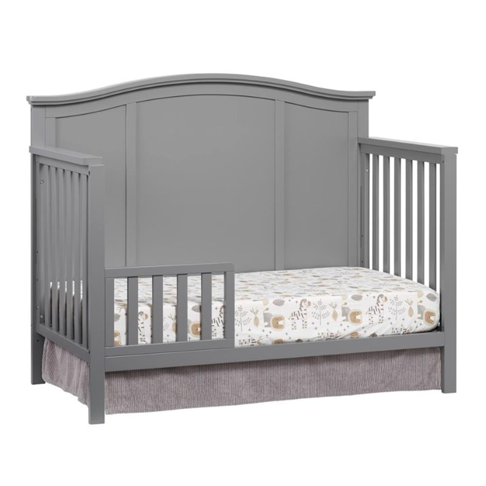 Oxford Baby Emerson 4-in-1 Convertible Crib, Dove Gray, GREENGUARD Gold Certified, Wooden Crib - Image 6