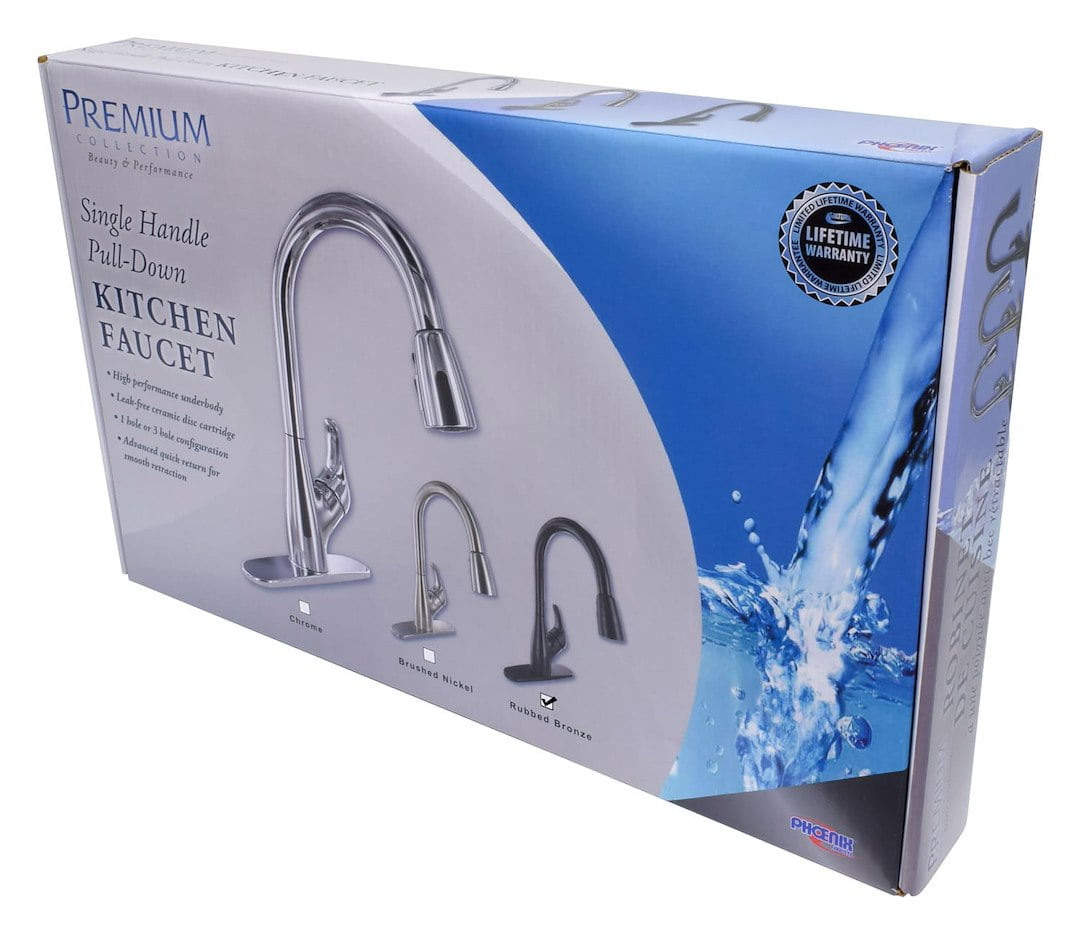 Valterra PF231561 Single-Handle Pull Down Hybrid Kitchen Faucet with Spray Shut-Off - Rubbed Bronze - Image 7