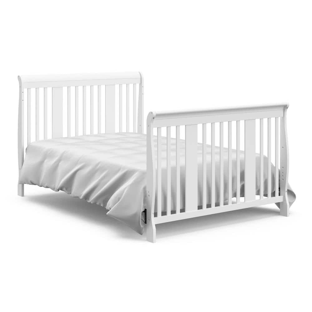 Storkcraft Tuscany 4-in-1 Convertible Baby Crib White - Image 9