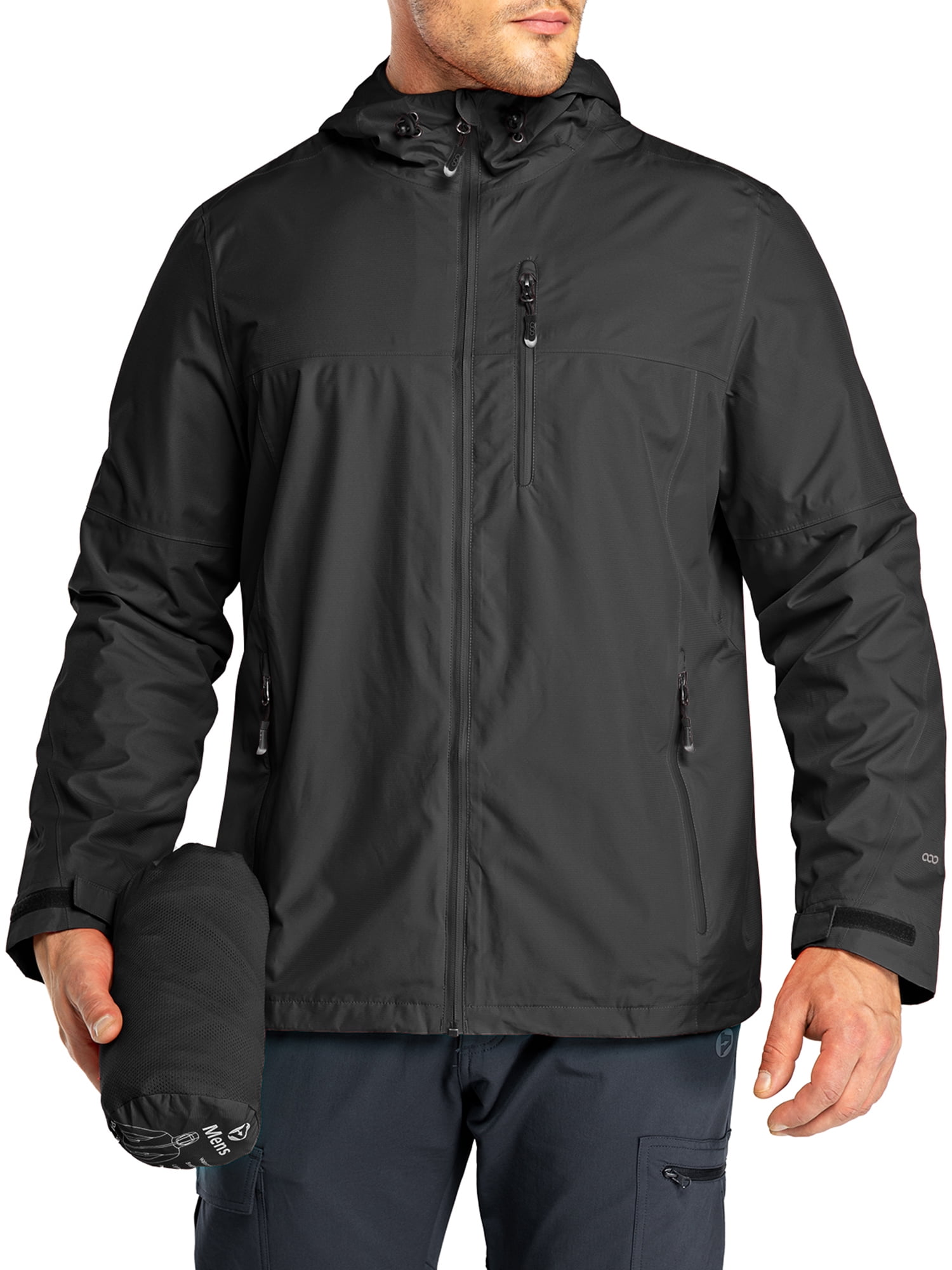 33,000ft Waterproof Lightweight Windbreaker Rain Jacket, (Men's L) - Image 4